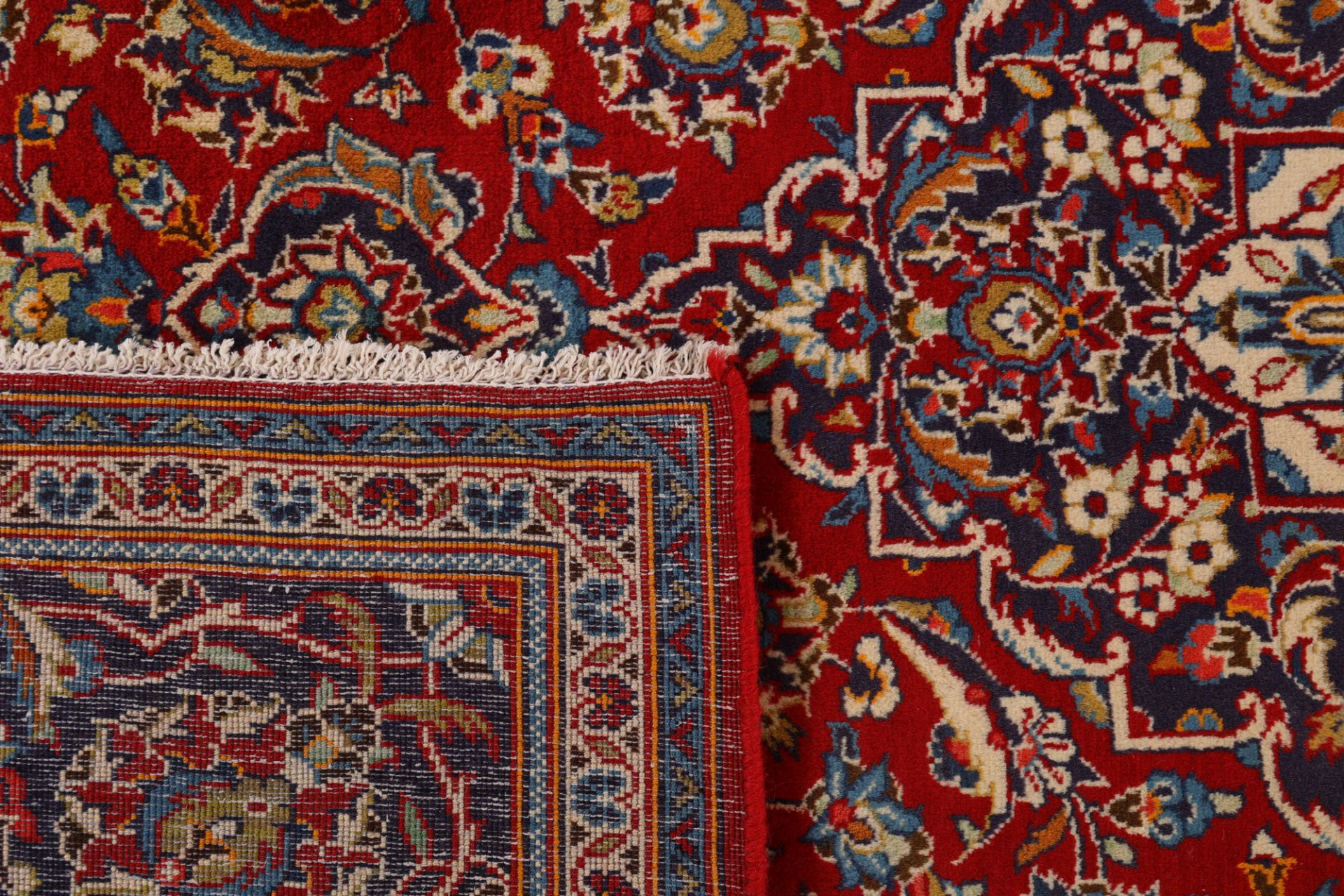 Handgeknüpfter Kashan Perserteppich, 204 × 298 cm, Wolle