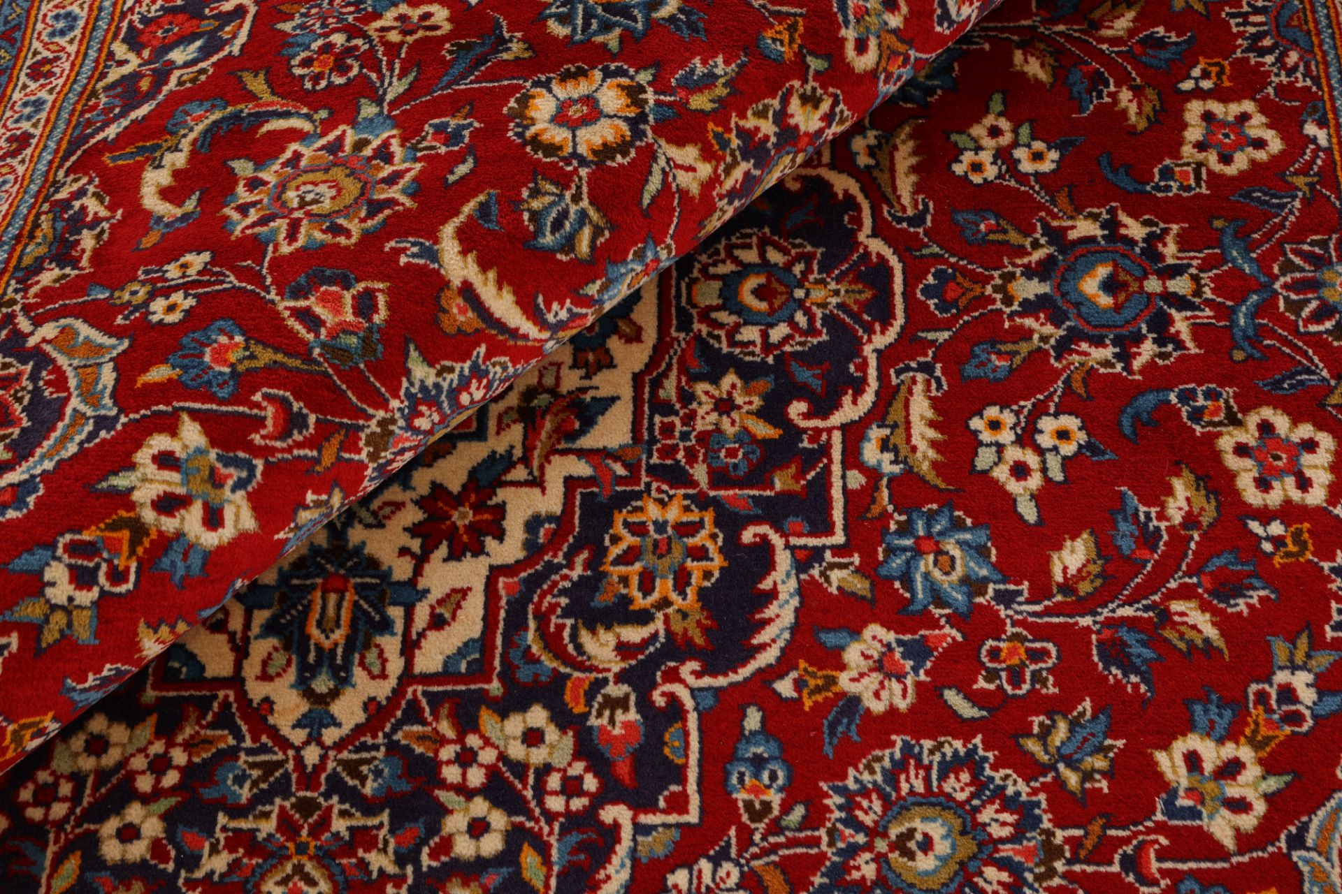 Handgeknüpfter Kashan Perserteppich, 204 × 298 cm, Wolle