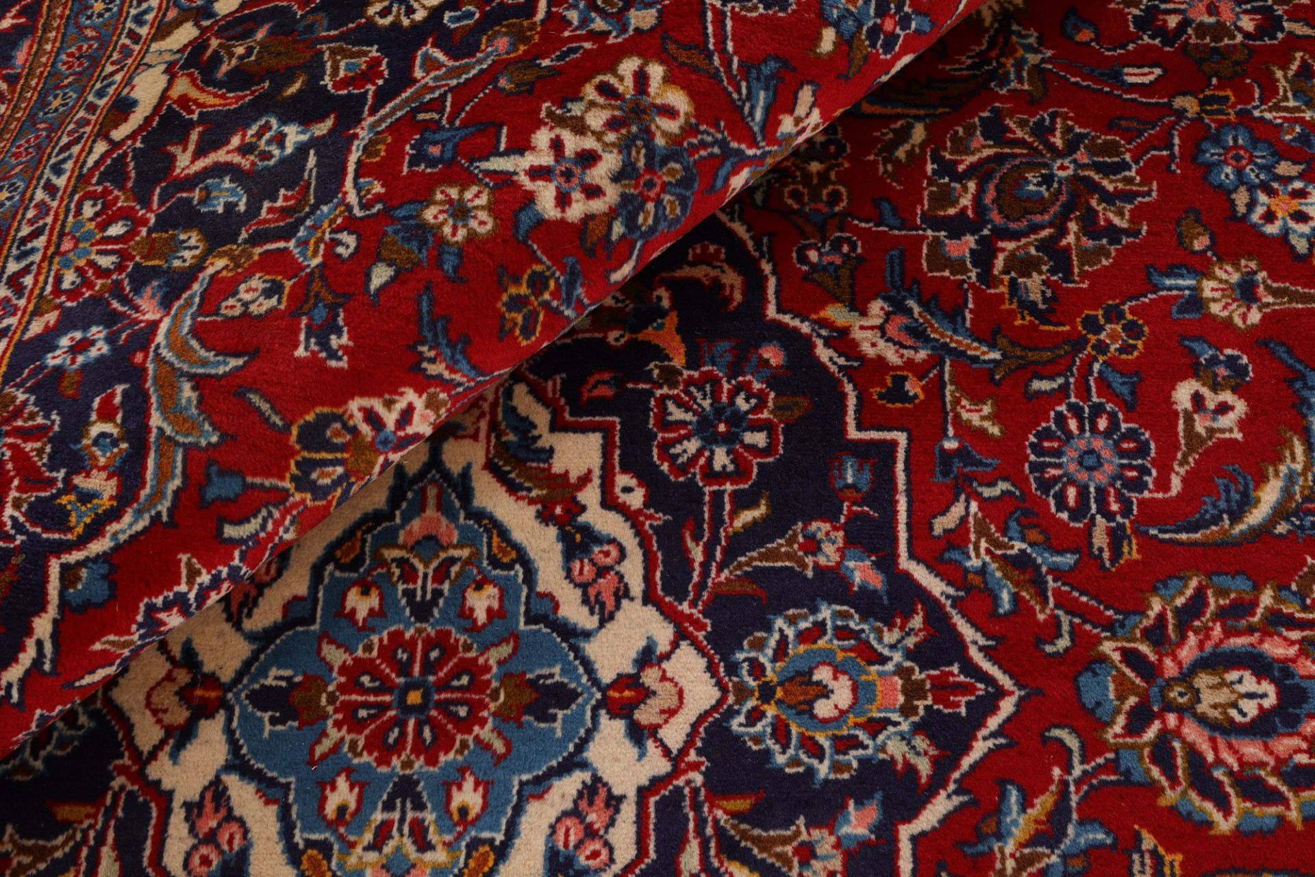 Handgeknüpfter Kashan Perserteppich, 192 × 296 cm, Wolle