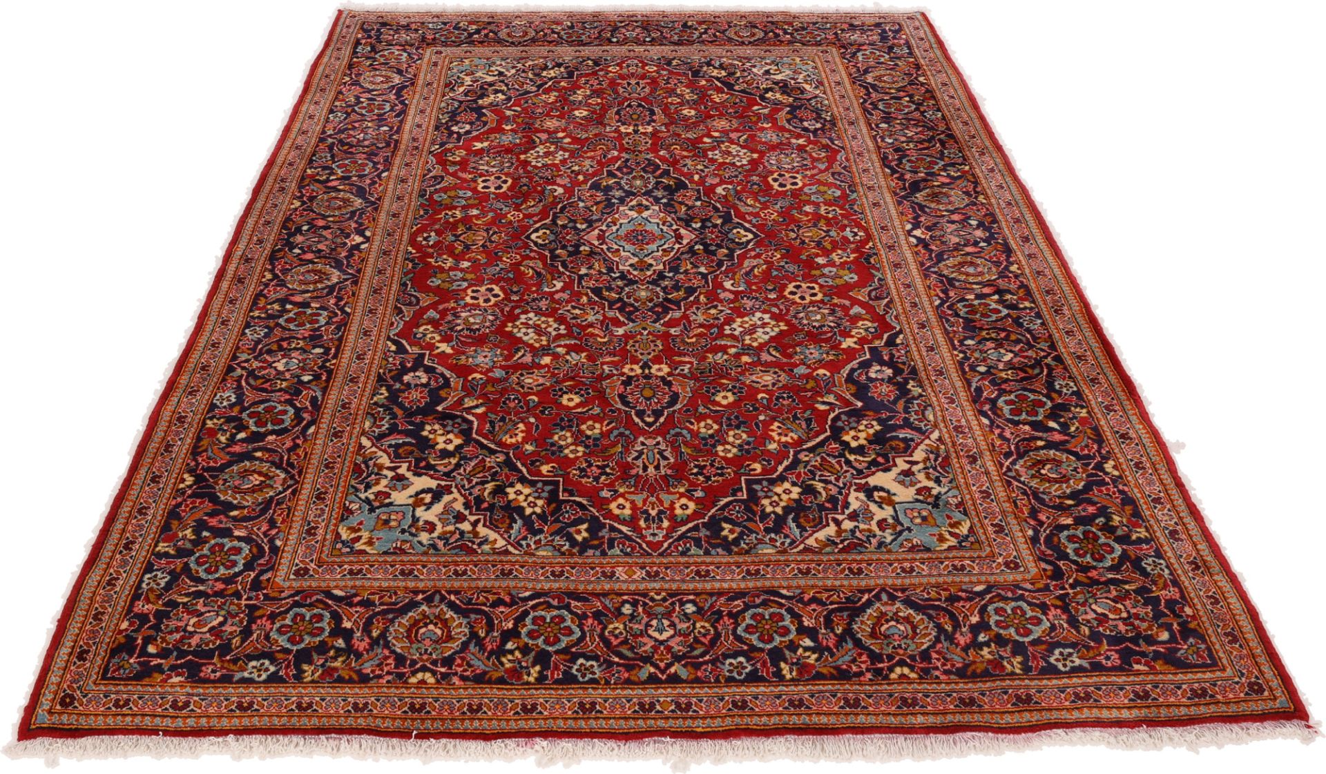 Handgeknüpfter Kashan Perserteppich 200 × 315 cm