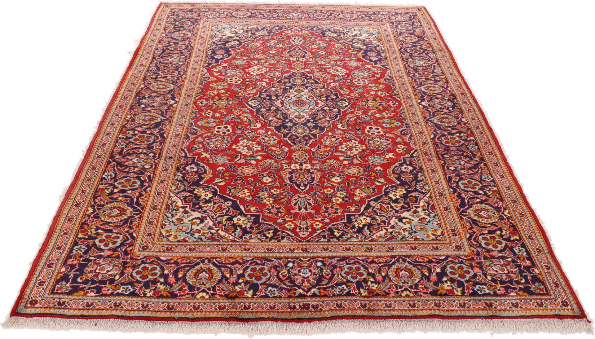 Handgeknüpfter Kashan Perserteppich 200 × 315 cm
