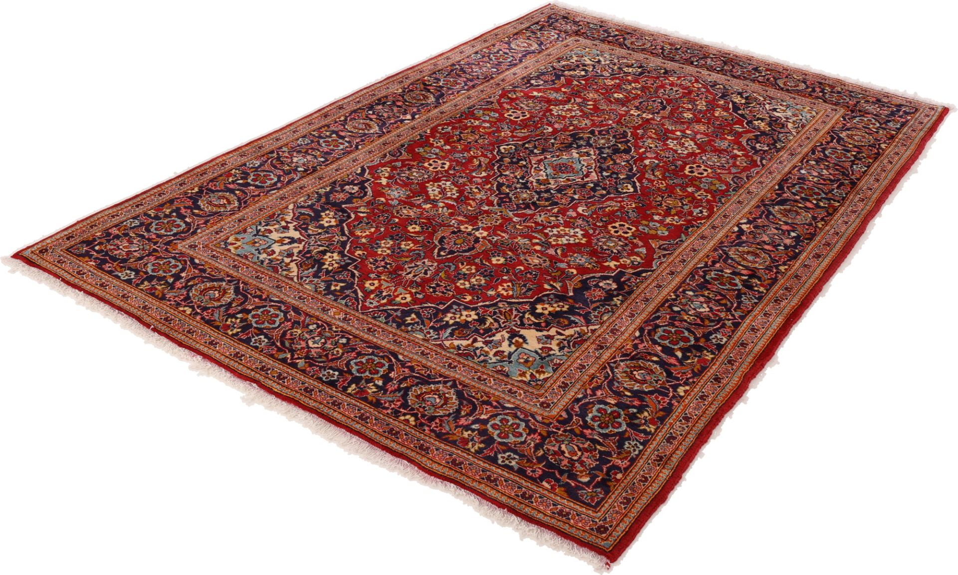 Handgeknüpfter Kashan Perserteppich 200 × 315 cm