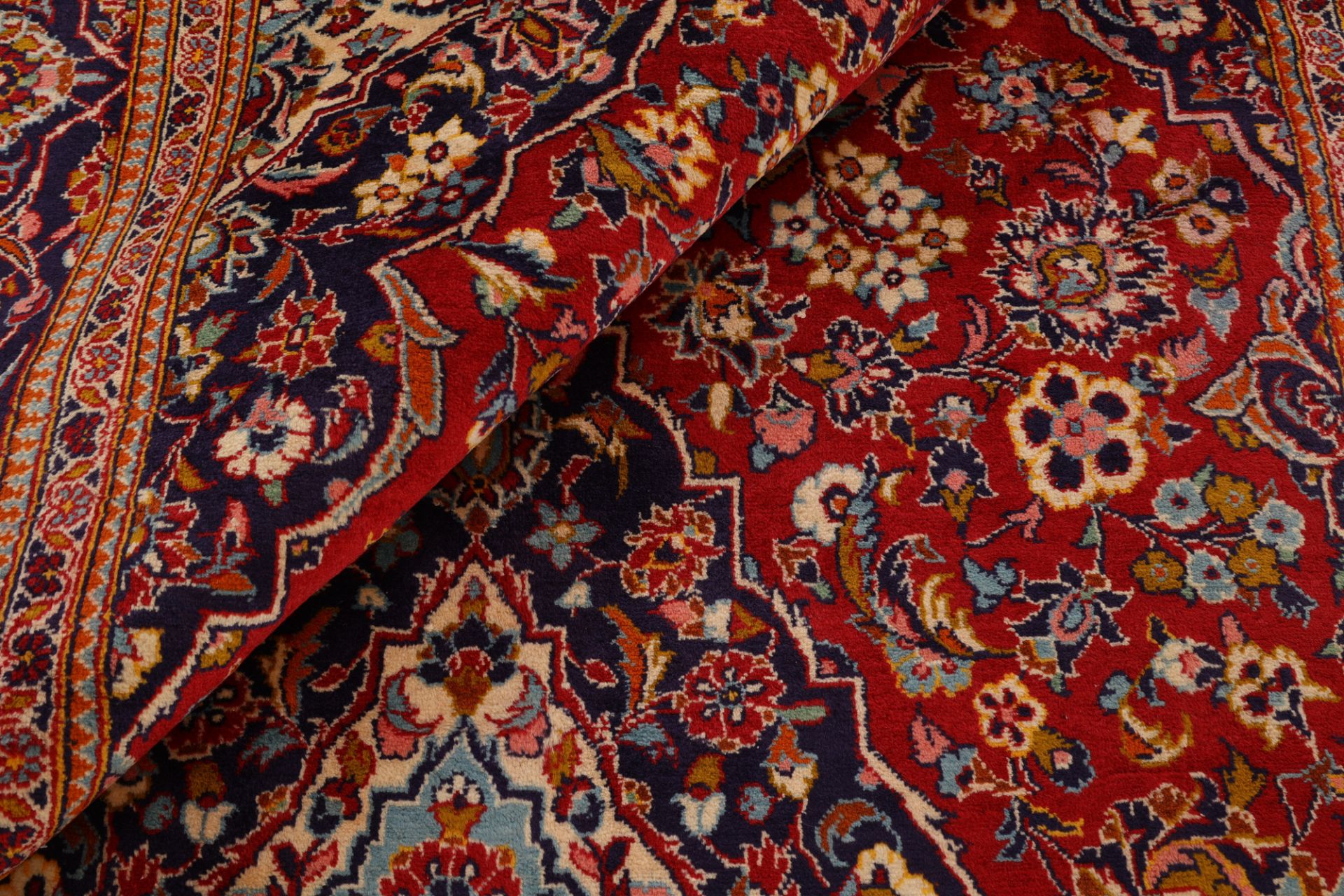Handgeknüpfter Kashan Perserteppich 200 × 315 cm