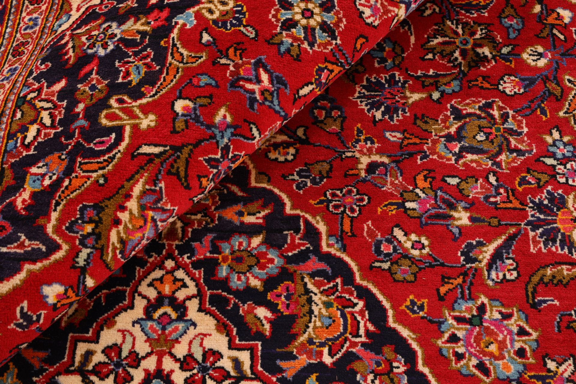 Handgeknüpfter Kashan Perserteppich, 205 × 320 cm, Wolle