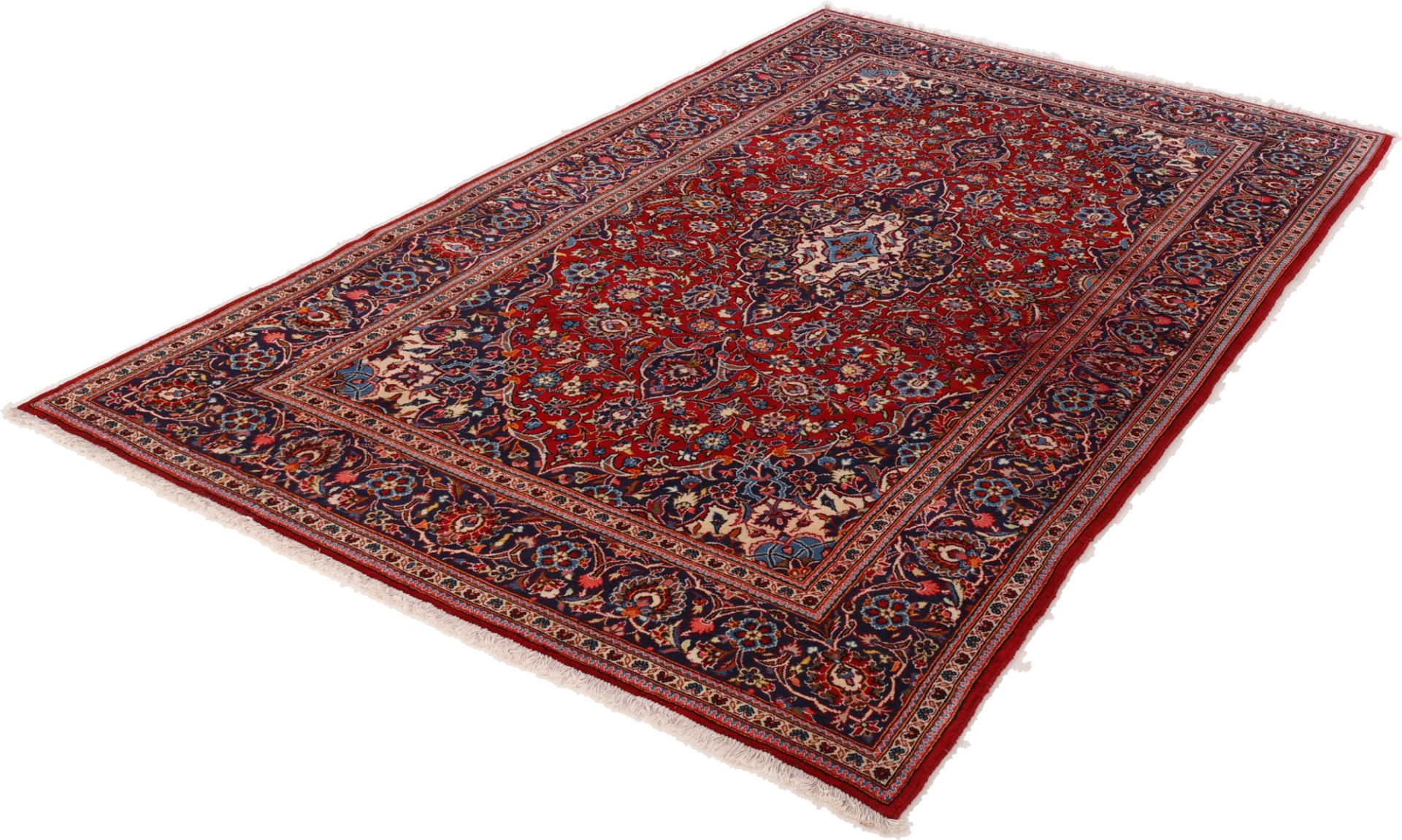perserteppich-kashan-197-x-330-cm-schurwolle-handgeknupft-25 Handgeknüpfter Kashan Perserteppich 197 × 330 cm