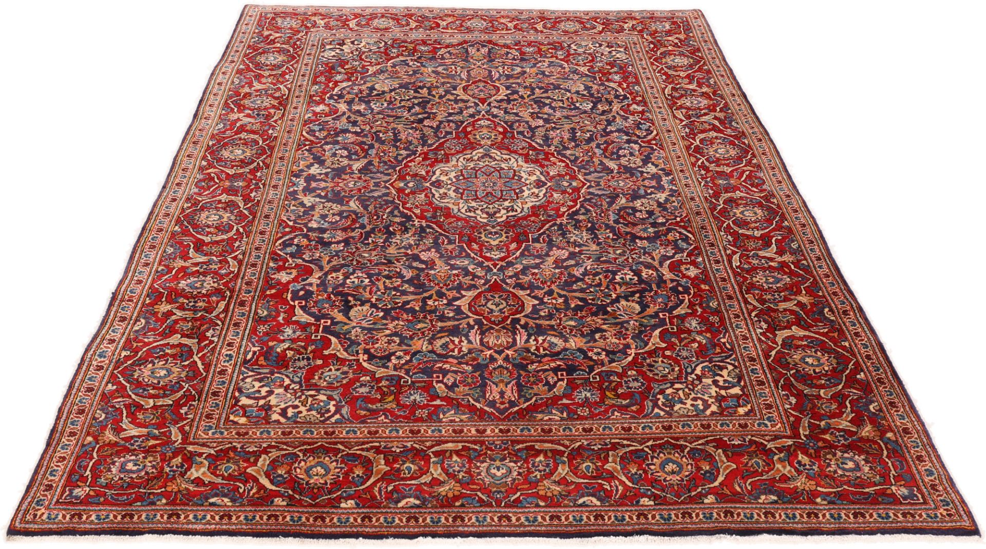 Kashan Perserteppich aus Iran, 198 × 297 cm
