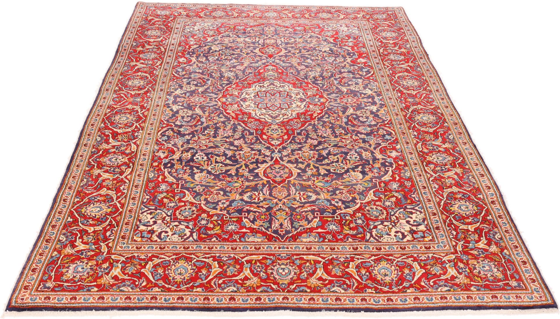 Kashan Perserteppich aus Iran, 198 × 297 cm