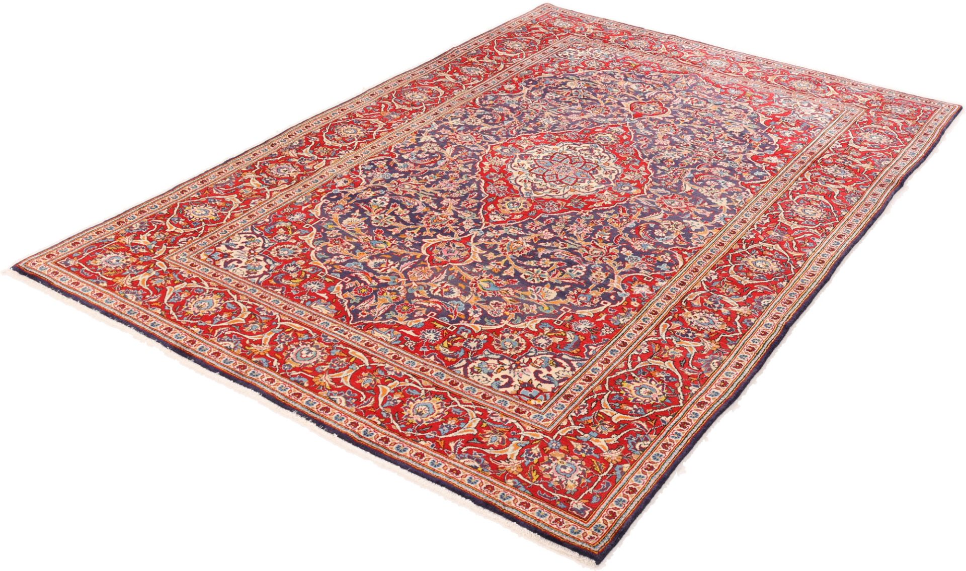 Kashan Perserteppich aus Iran, 198 × 297 cm