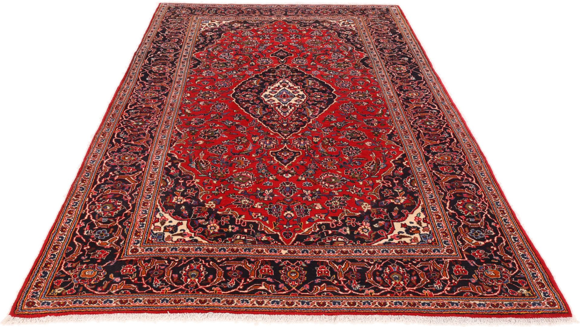 Kashan Perserteppich aus Iran, 202 × 334 cm