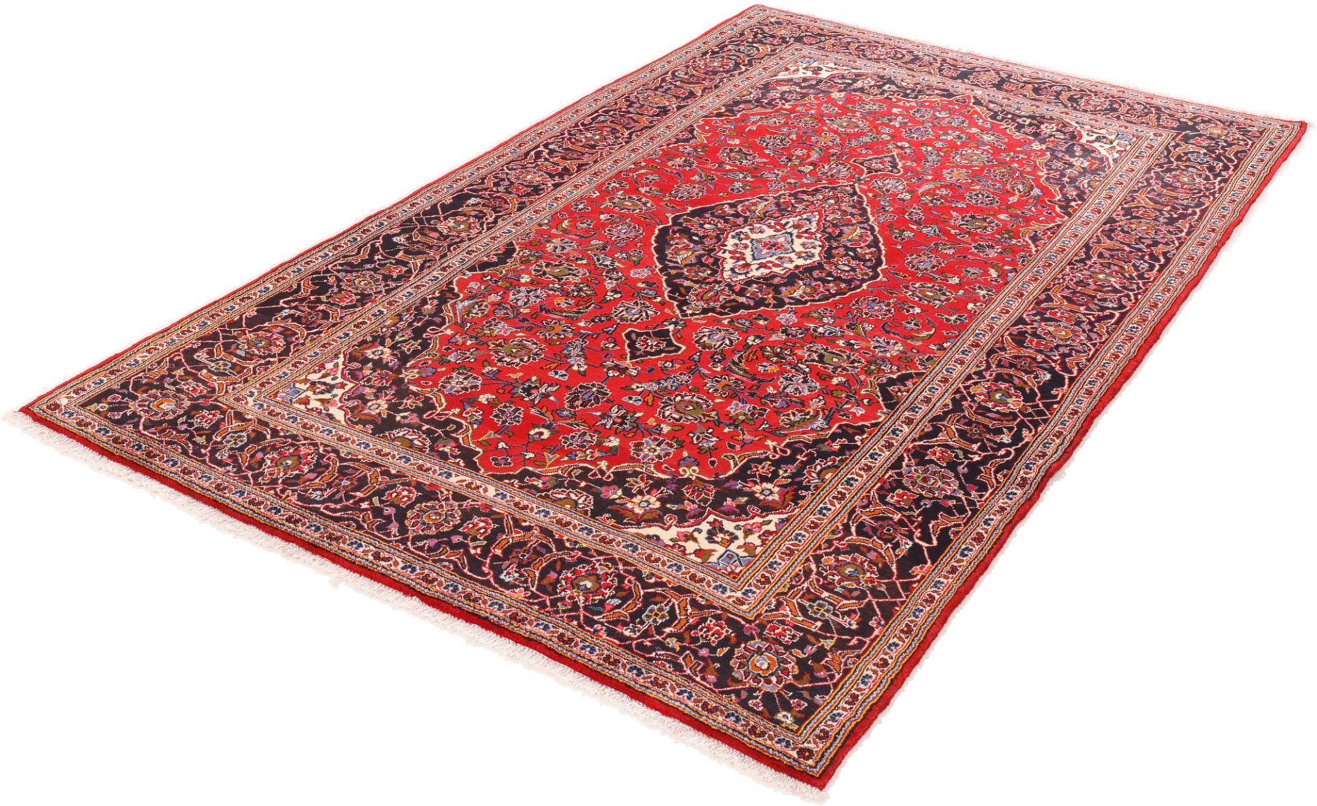 Kashan Perserteppich aus Iran, 202 × 334 cm
