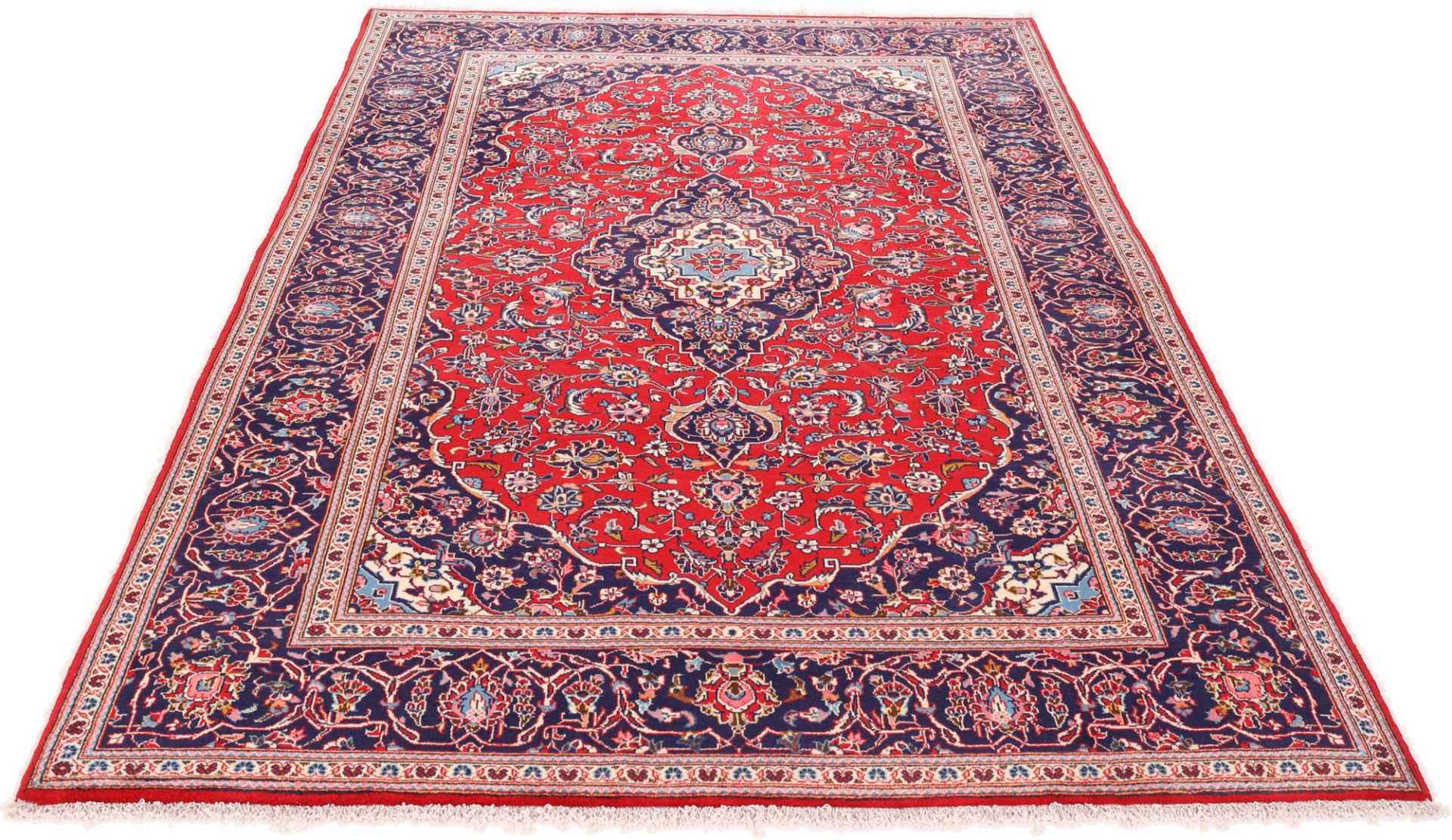 Handgeknüpfter Kashan Perserteppich, 200 × 310 cm, Wolle