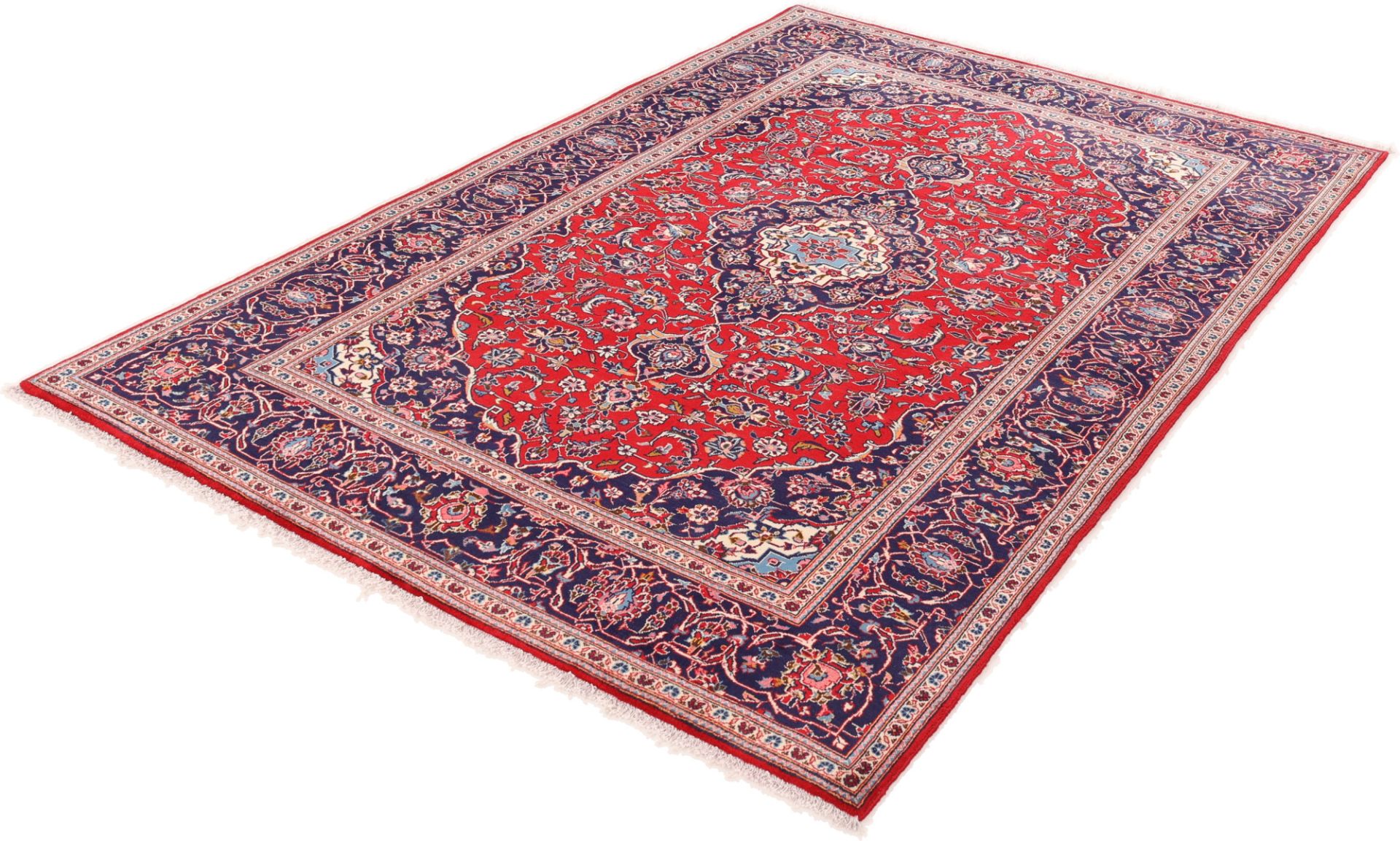 Handgeknüpfter Kashan Perserteppich, 200 × 310 cm, Wolle