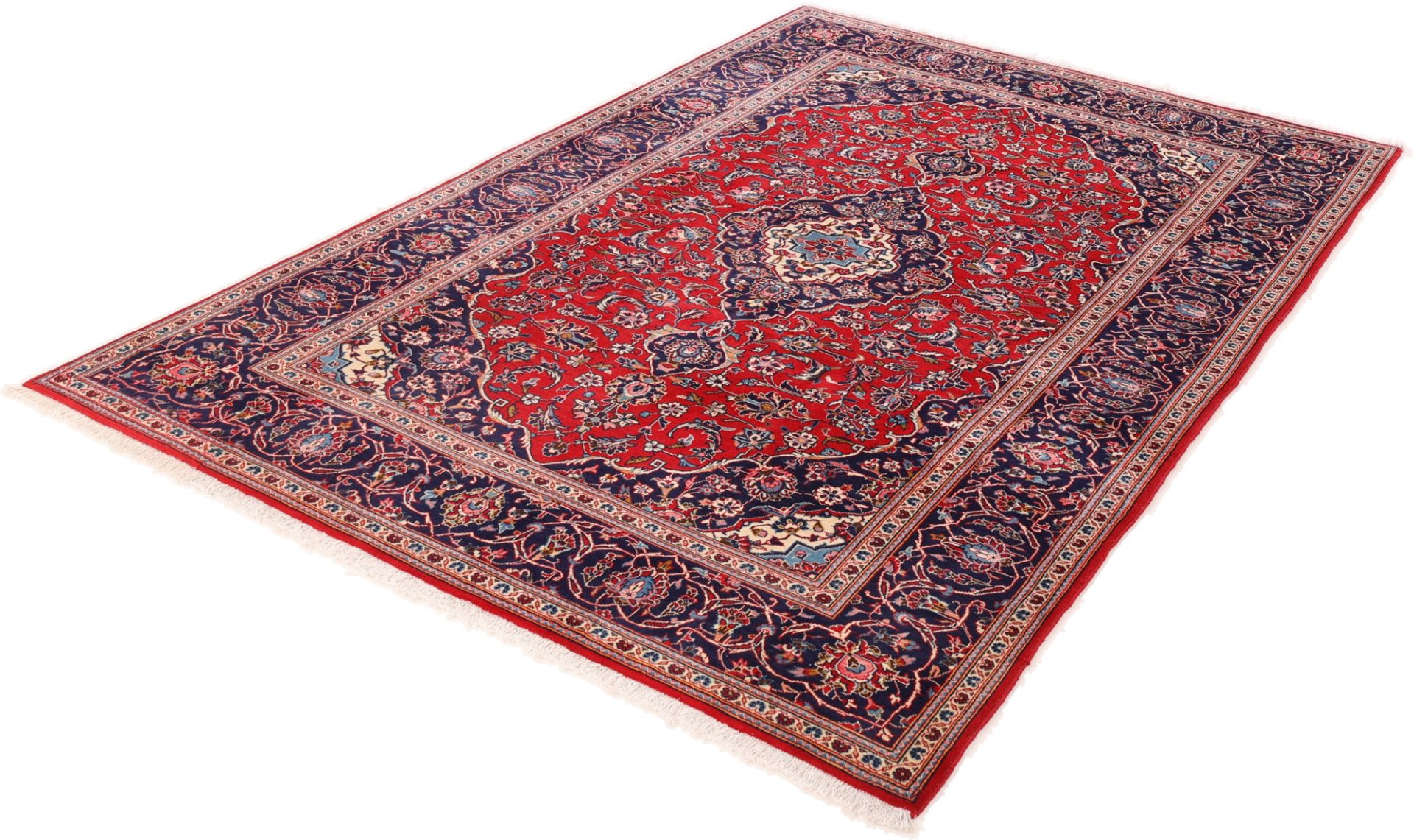 Handgeknüpfter Kashan Perserteppich, 200 × 310 cm, Wolle