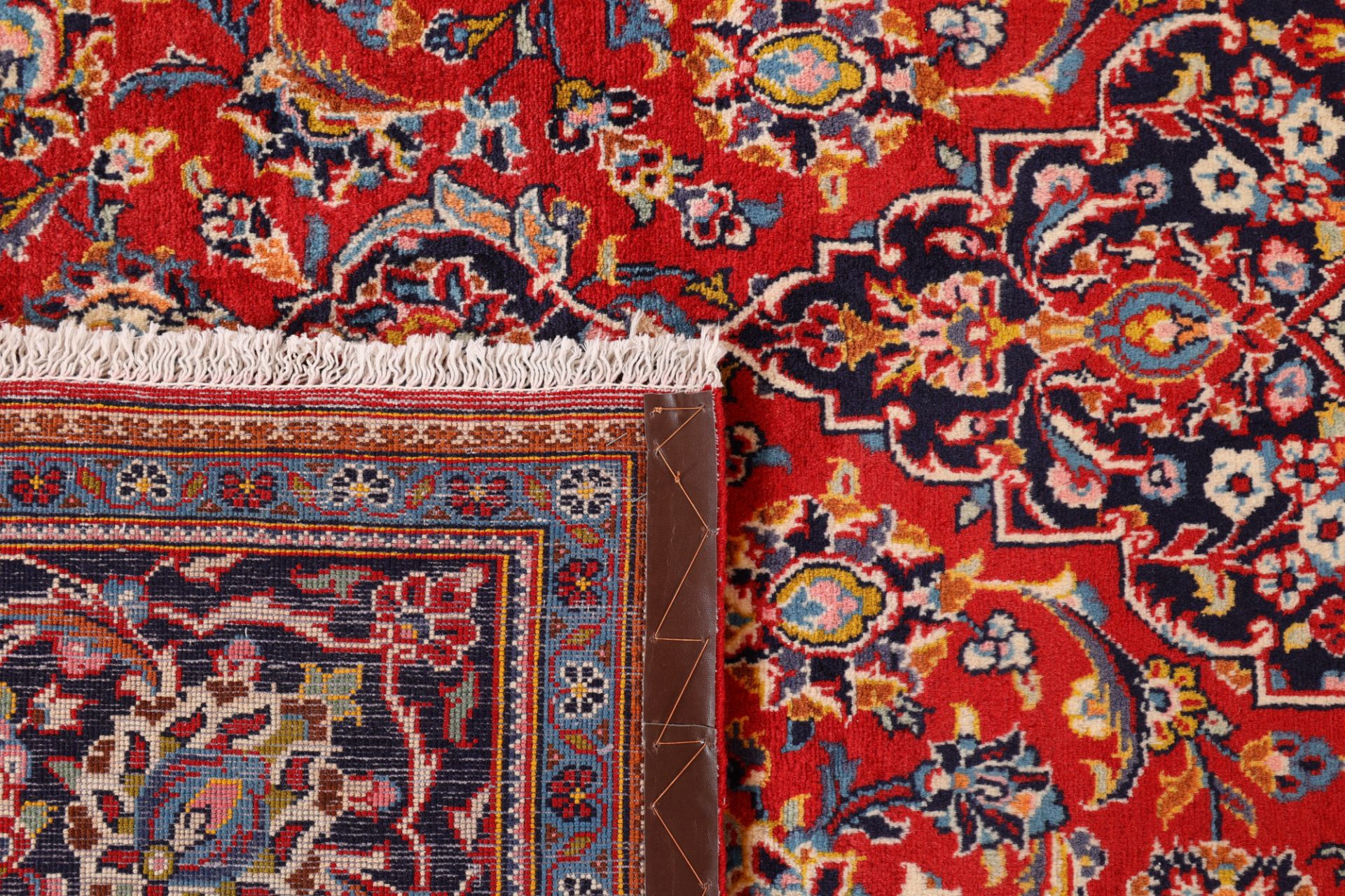 Kashan Perserteppich 195 × 325 cm aus Wolle, handgeknüpft