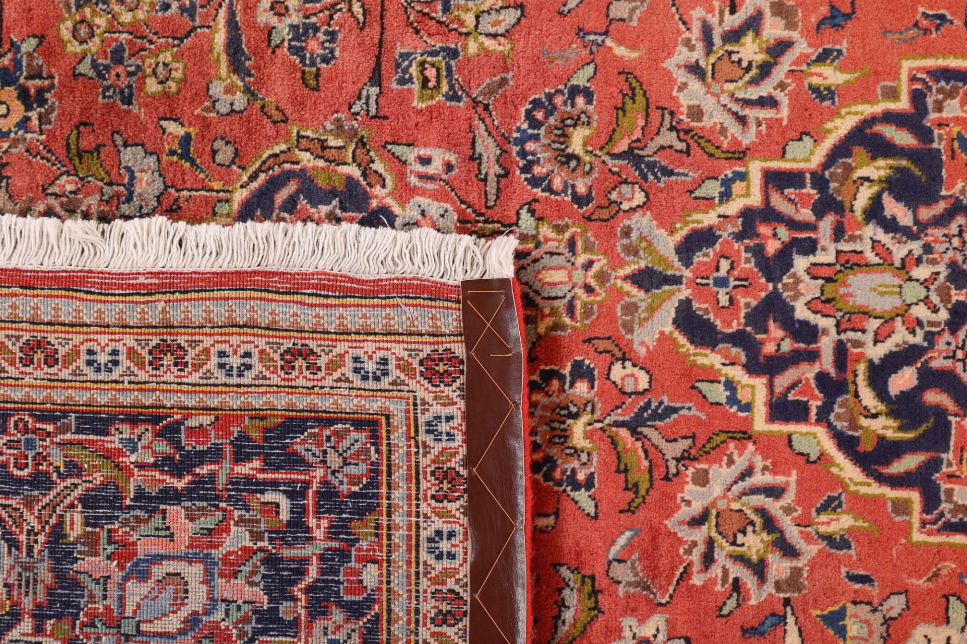 Handgeknüpfter Kashan Perserteppich, 195 × 304 cm, Wolle