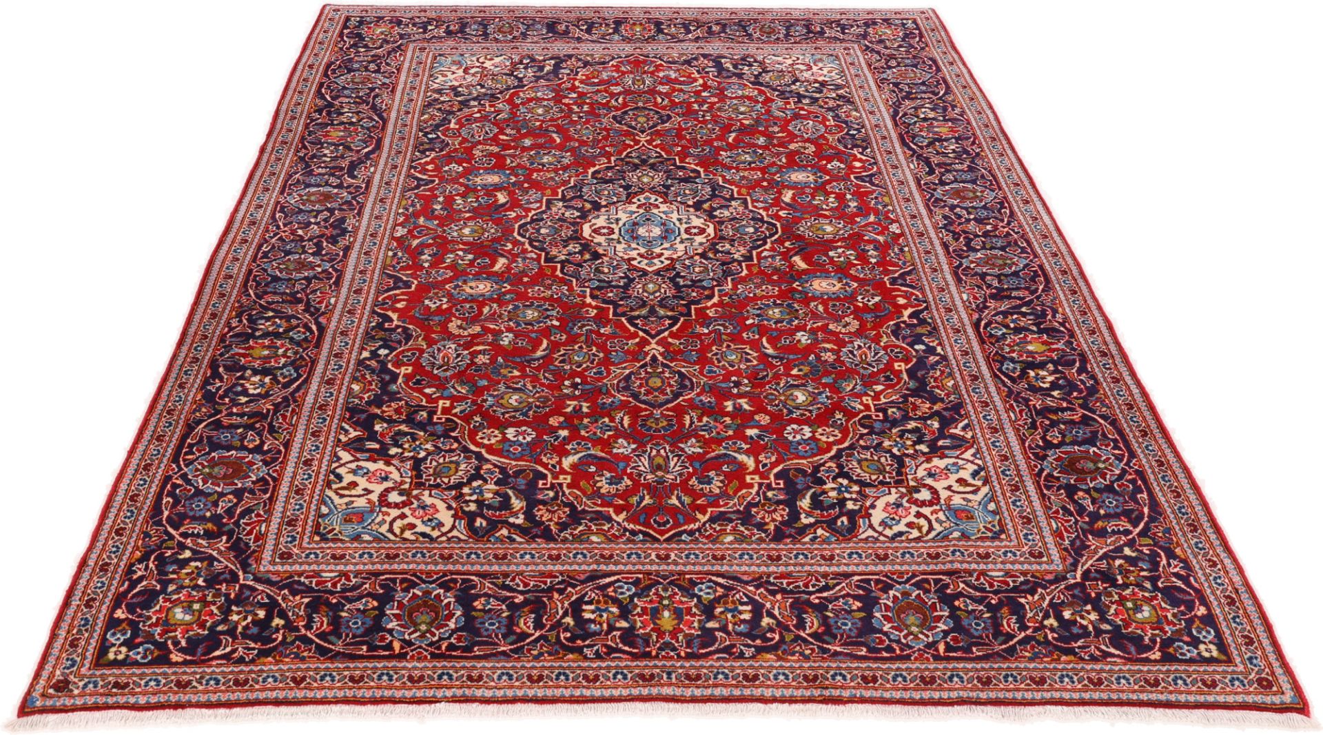 Kashan Perserteppich aus Iran, 200 × 298 cm