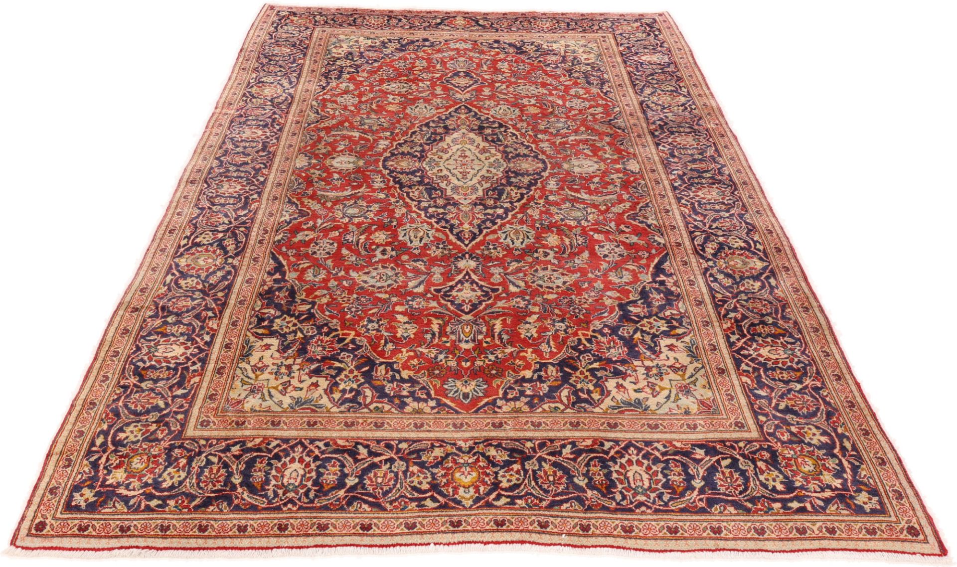 Kashan Perserteppich aus Iran, 194 × 320 cm
