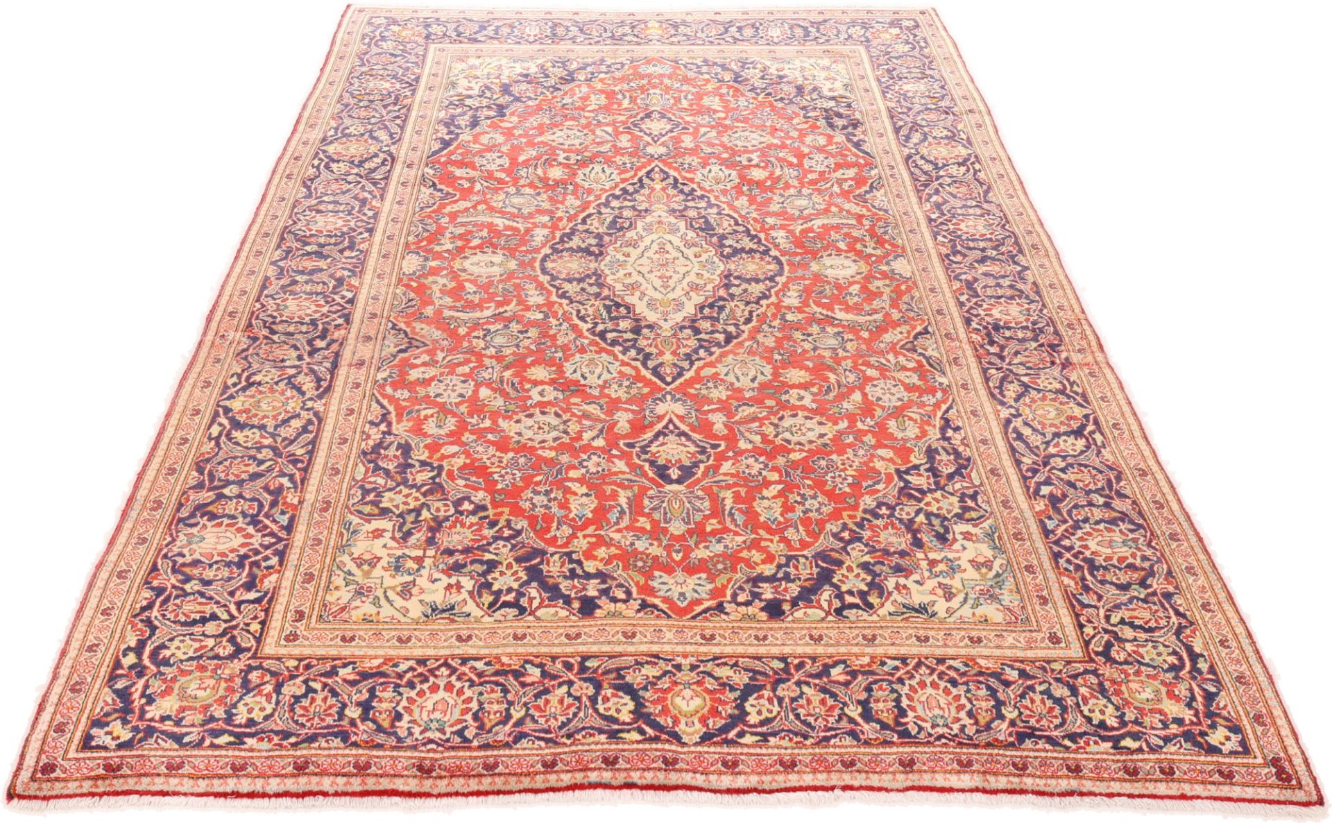 Kashan Perserteppich aus Iran, 194 × 320 cm