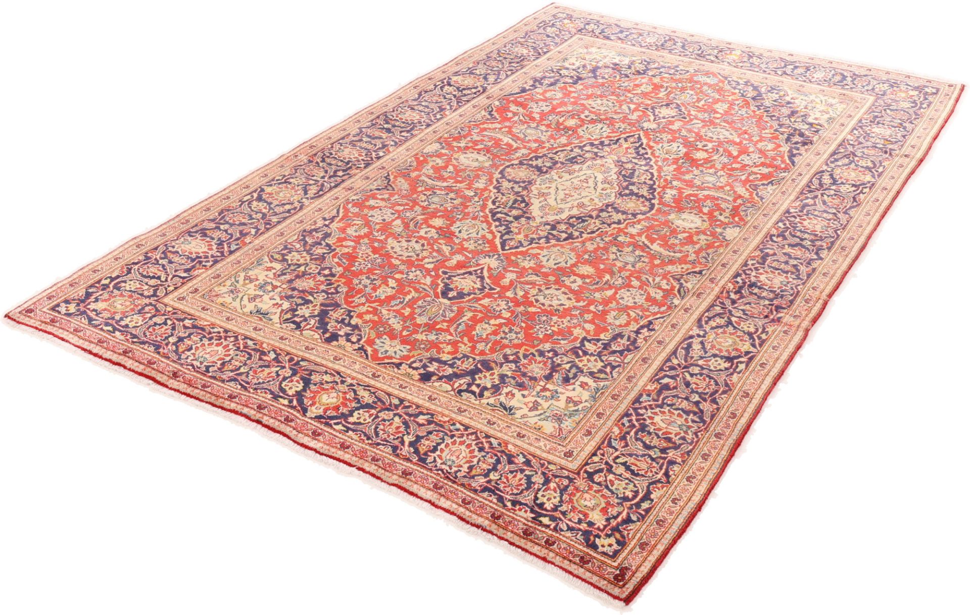 Kashan Perserteppich aus Iran, 194 × 320 cm