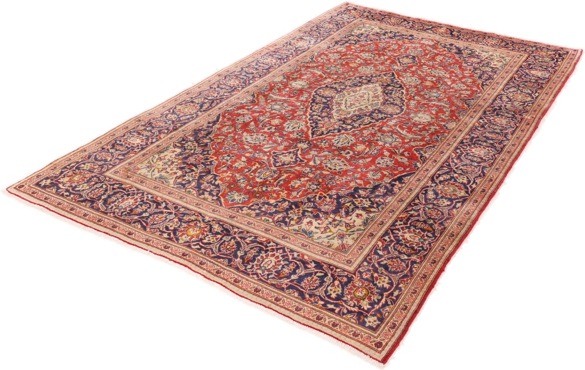 Kashan Perserteppich aus Iran, 194 × 320 cm