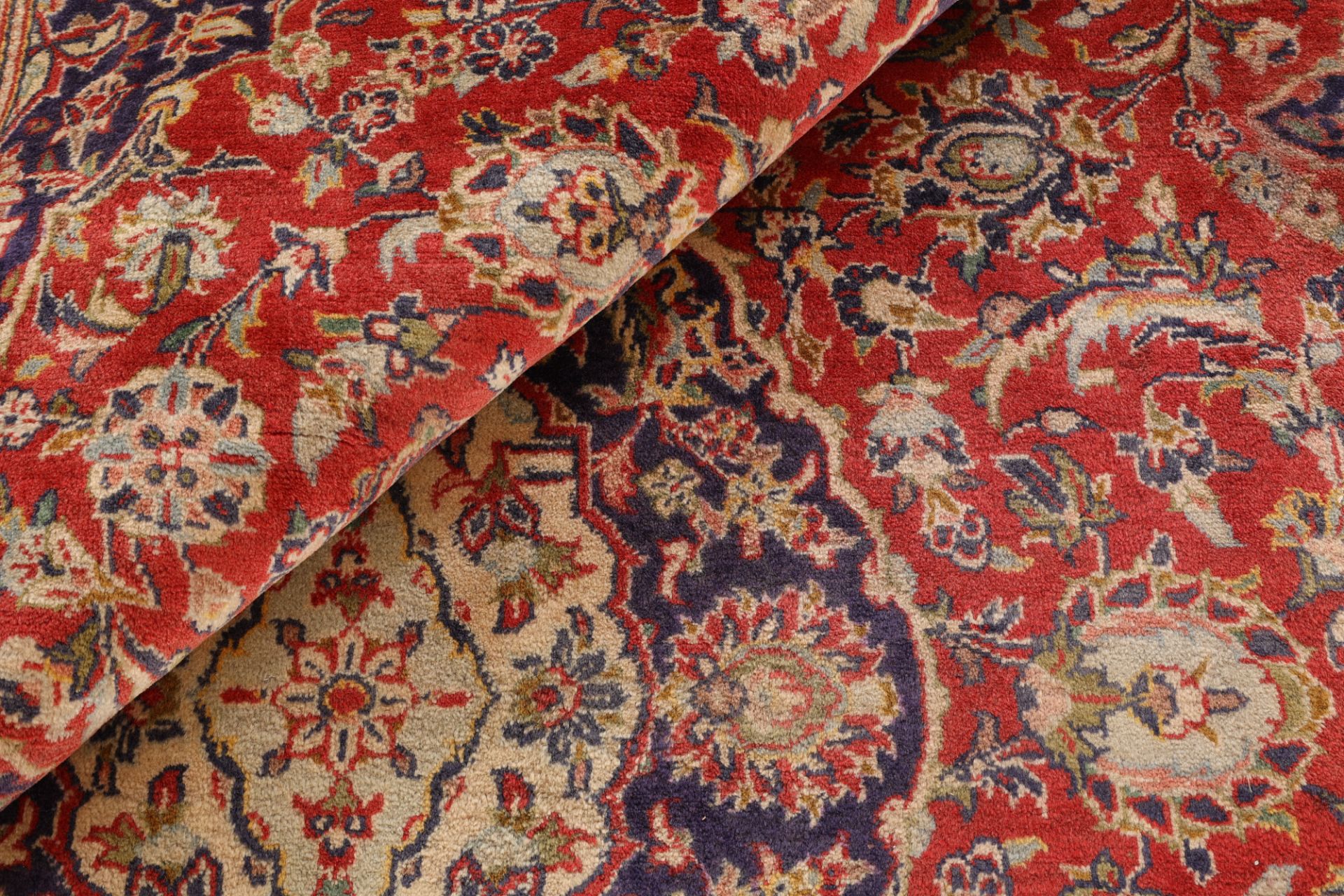 Kashan Perserteppich aus Iran, 194 × 320 cm