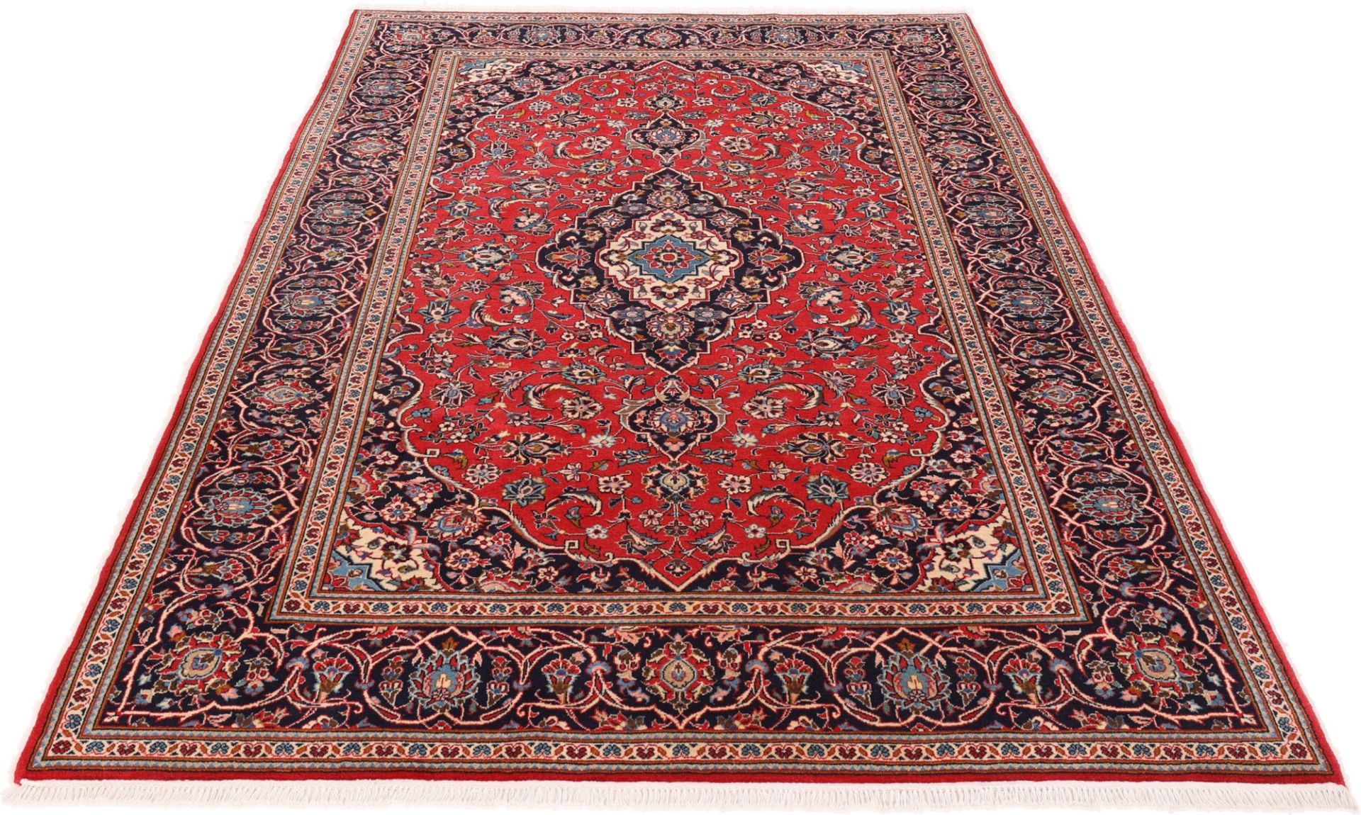 Kashan Perserteppich aus Iran, 198 × 296 cm