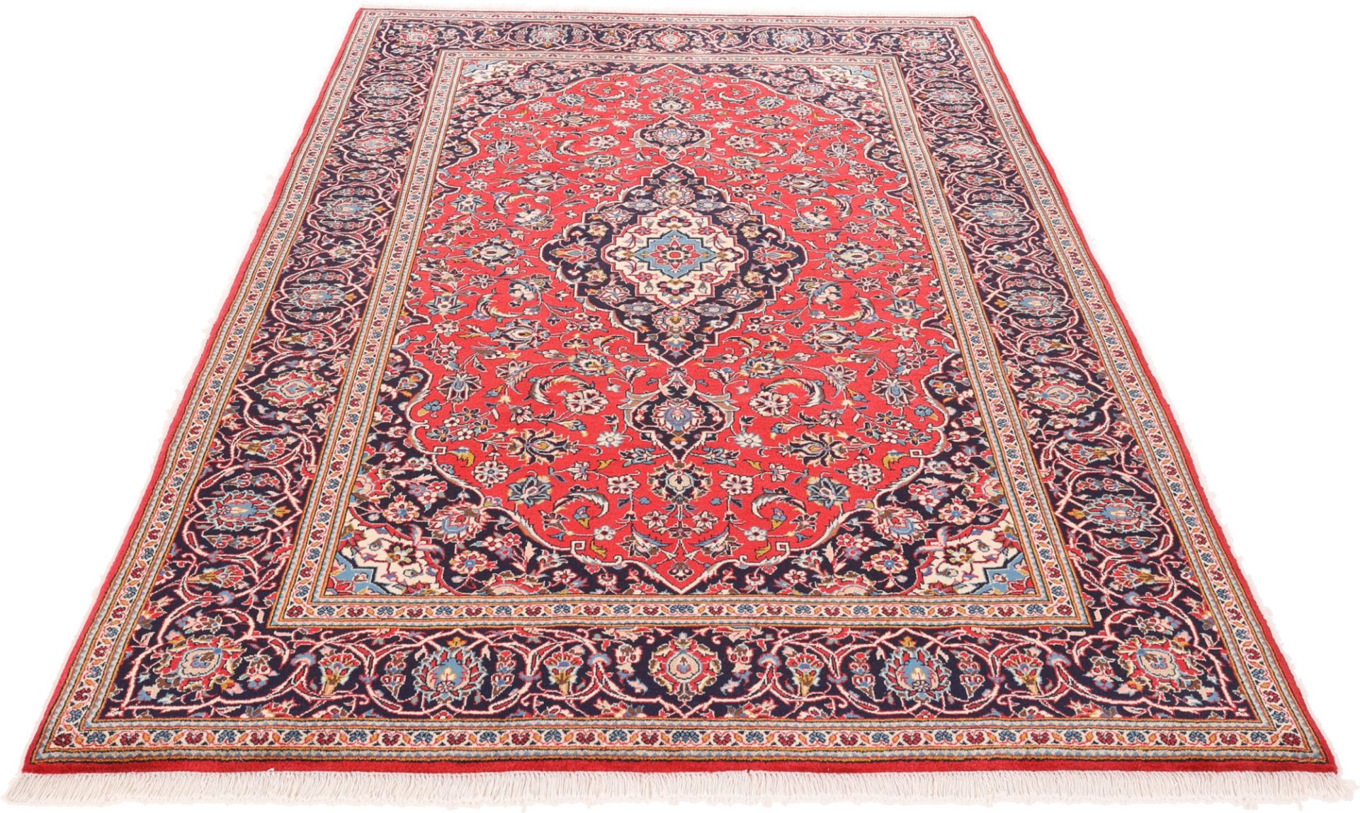 Kashan Perserteppich aus Iran, 198 × 296 cm