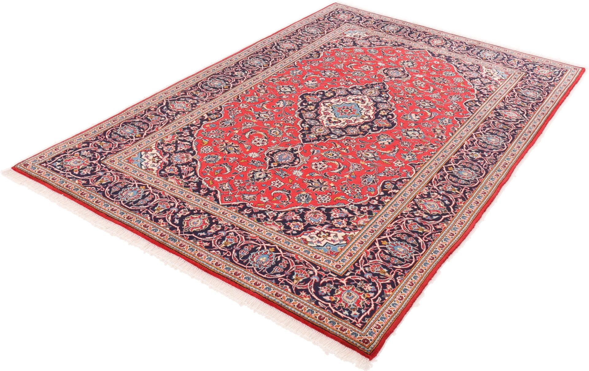 Kashan Perserteppich aus Iran, 198 × 296 cm