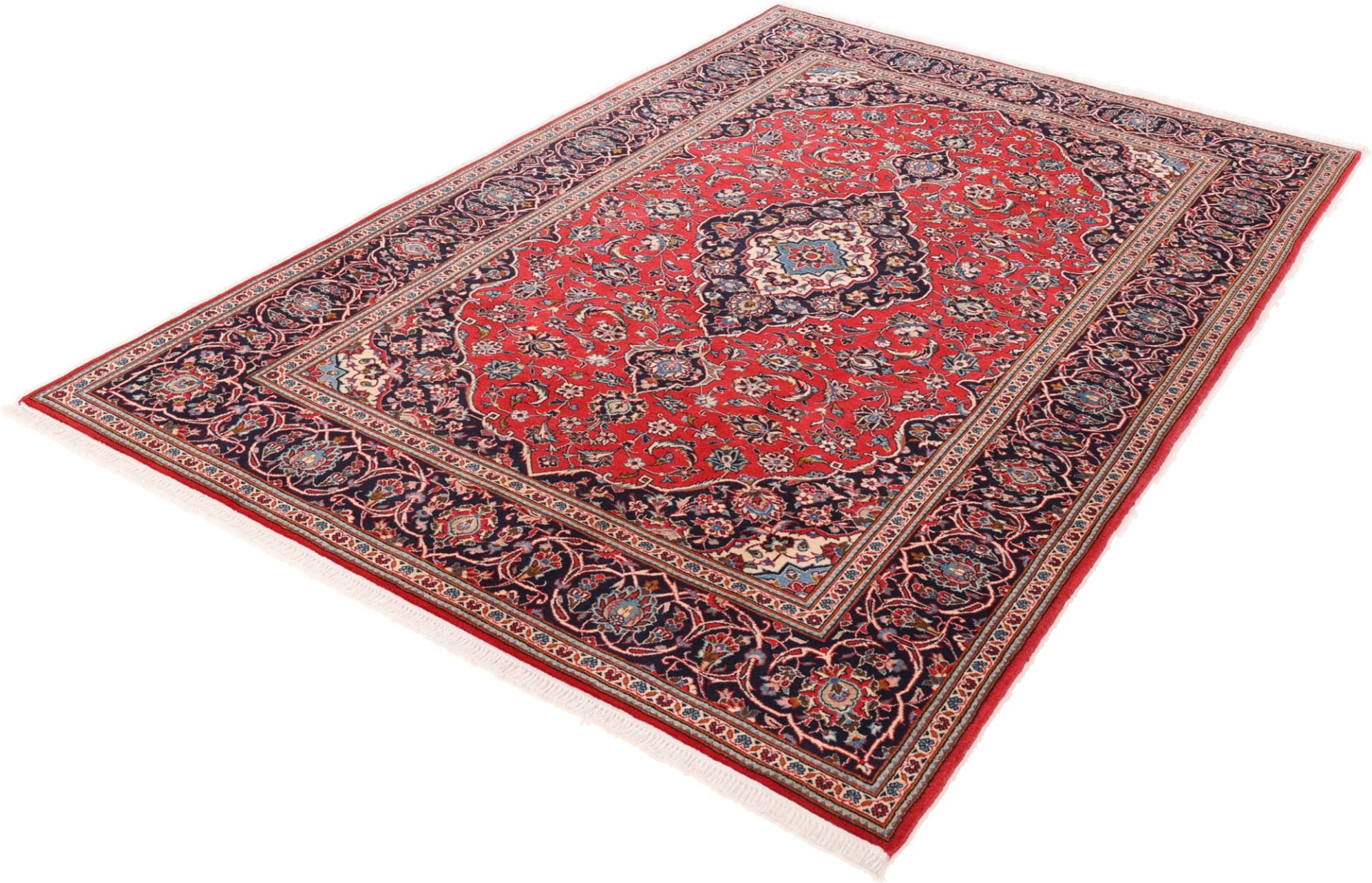 Kashan Perserteppich aus Iran, 198 × 296 cm