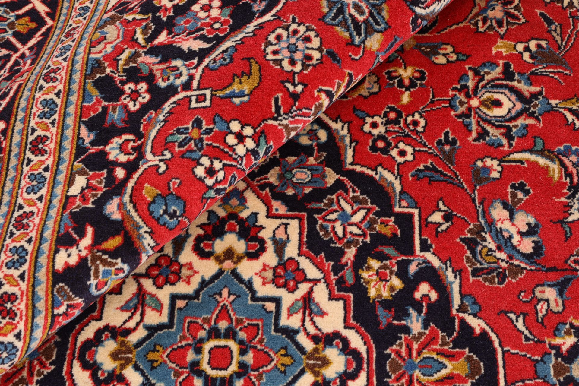Kashan Perserteppich aus Iran, 198 × 296 cm