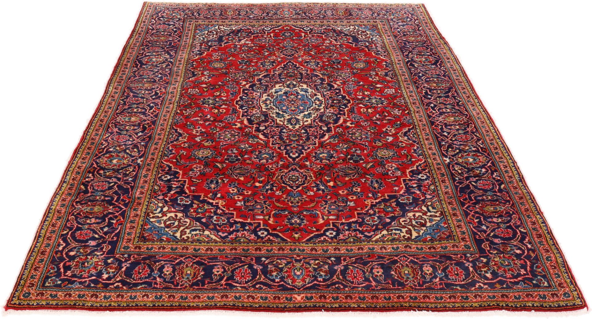 Kashan Perserteppich aus Iran, 204 × 291 cm
