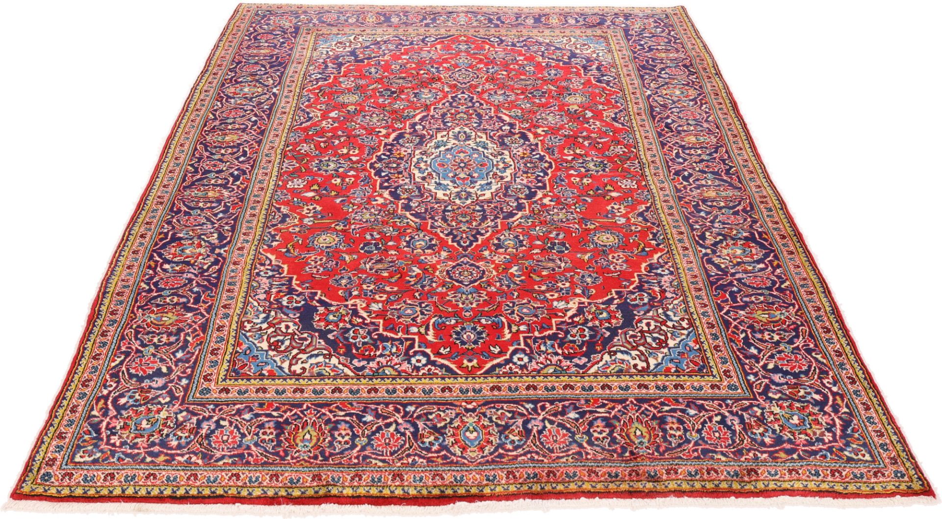 Kashan Perserteppich aus Iran, 204 × 291 cm