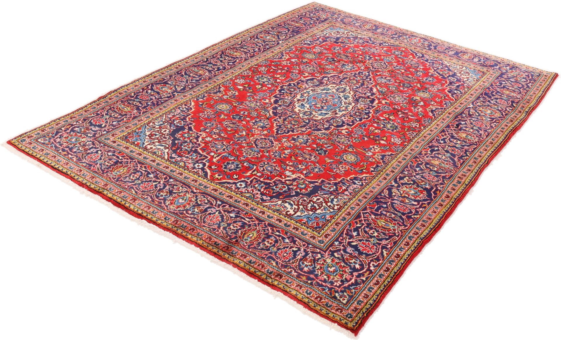 Kashan Perserteppich aus Iran, 204 × 291 cm