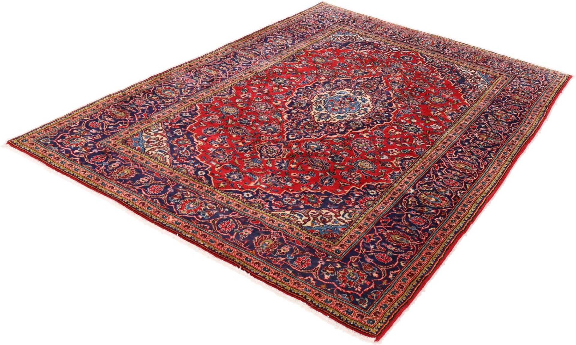 Kashan Perserteppich aus Iran, 204 × 291 cm
