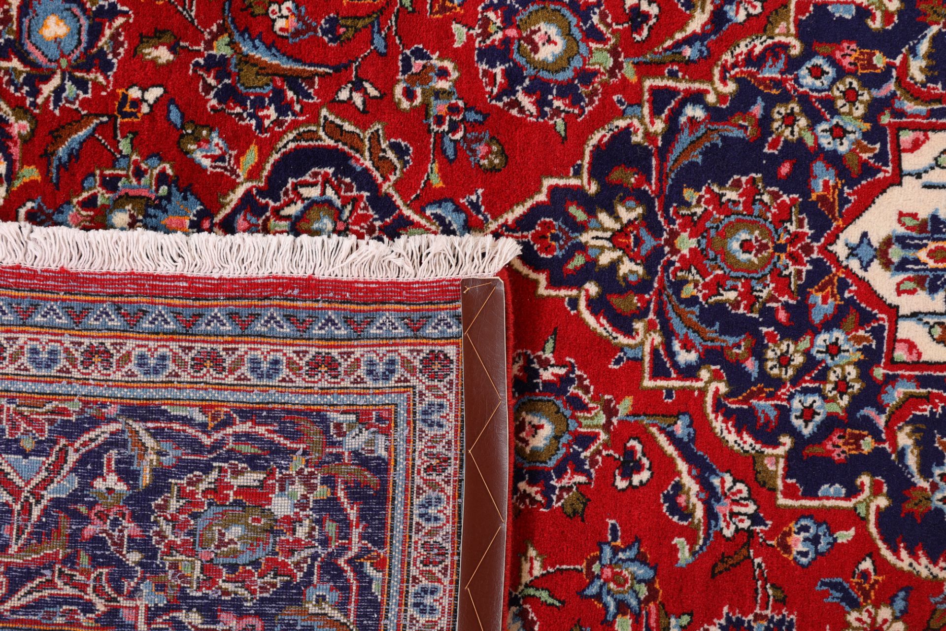 Handgeknüpfter Kashan Perserteppich, 202 × 302 cm, Wolle