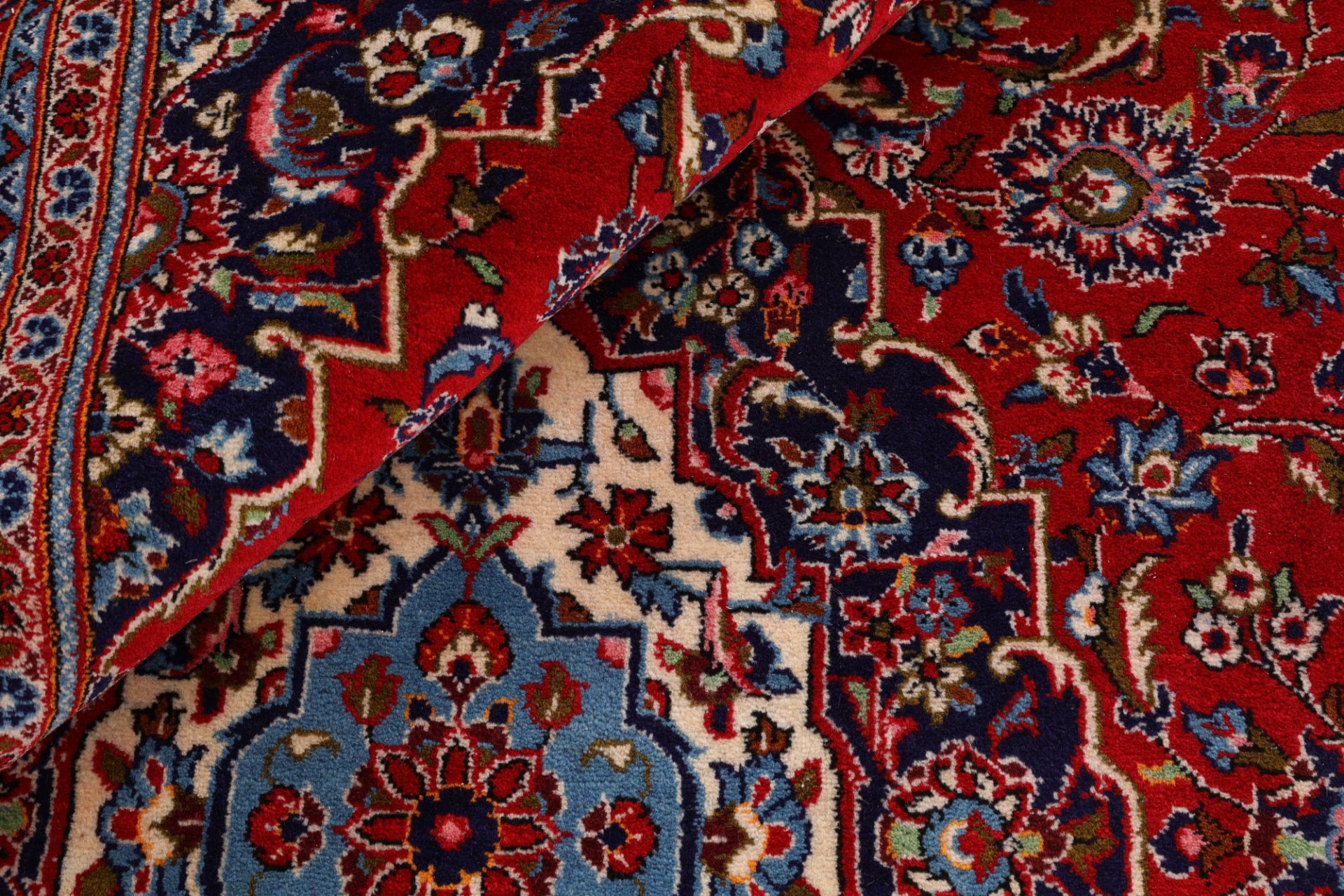 Handgeknüpfter Kashan Perserteppich, 202 × 302 cm, Wolle