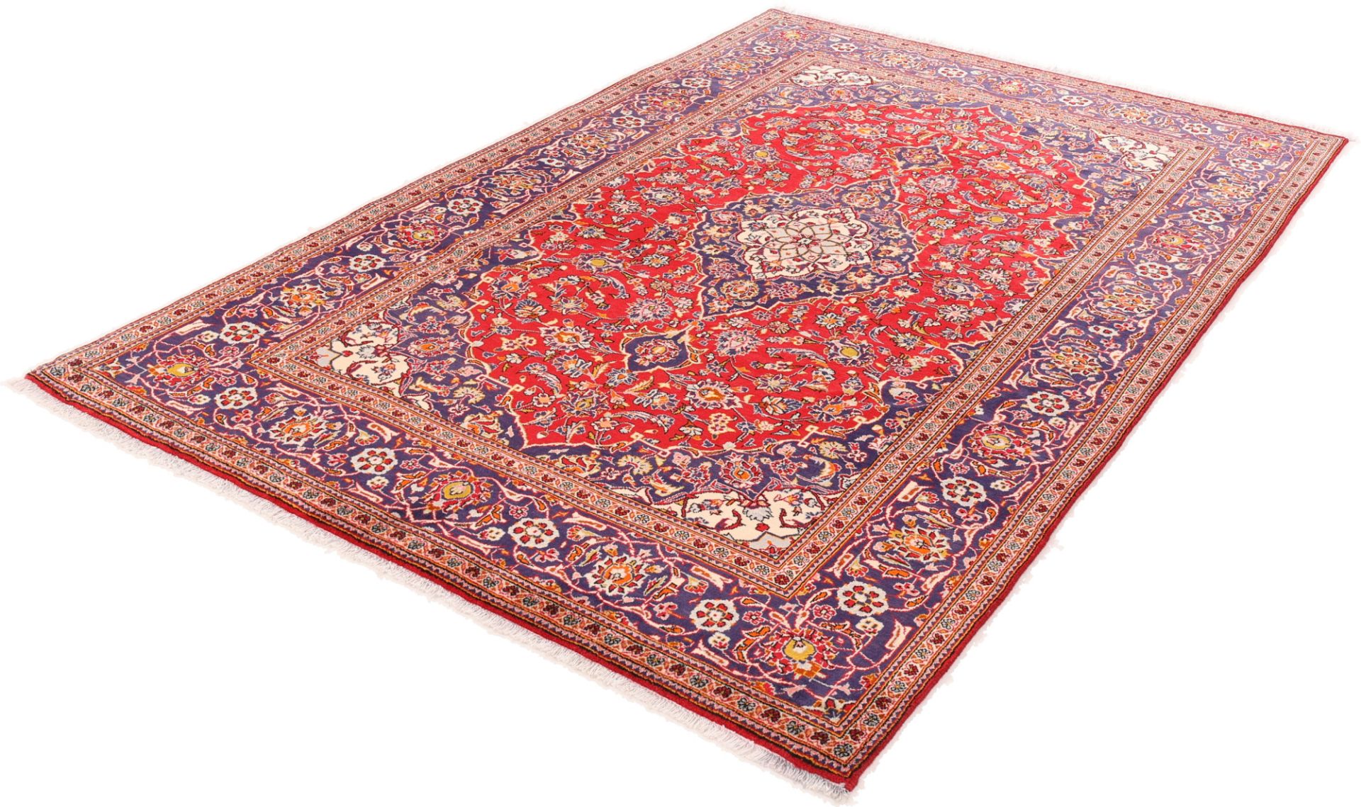 Kashan Perserteppich aus Iran, 197 × 312 cm