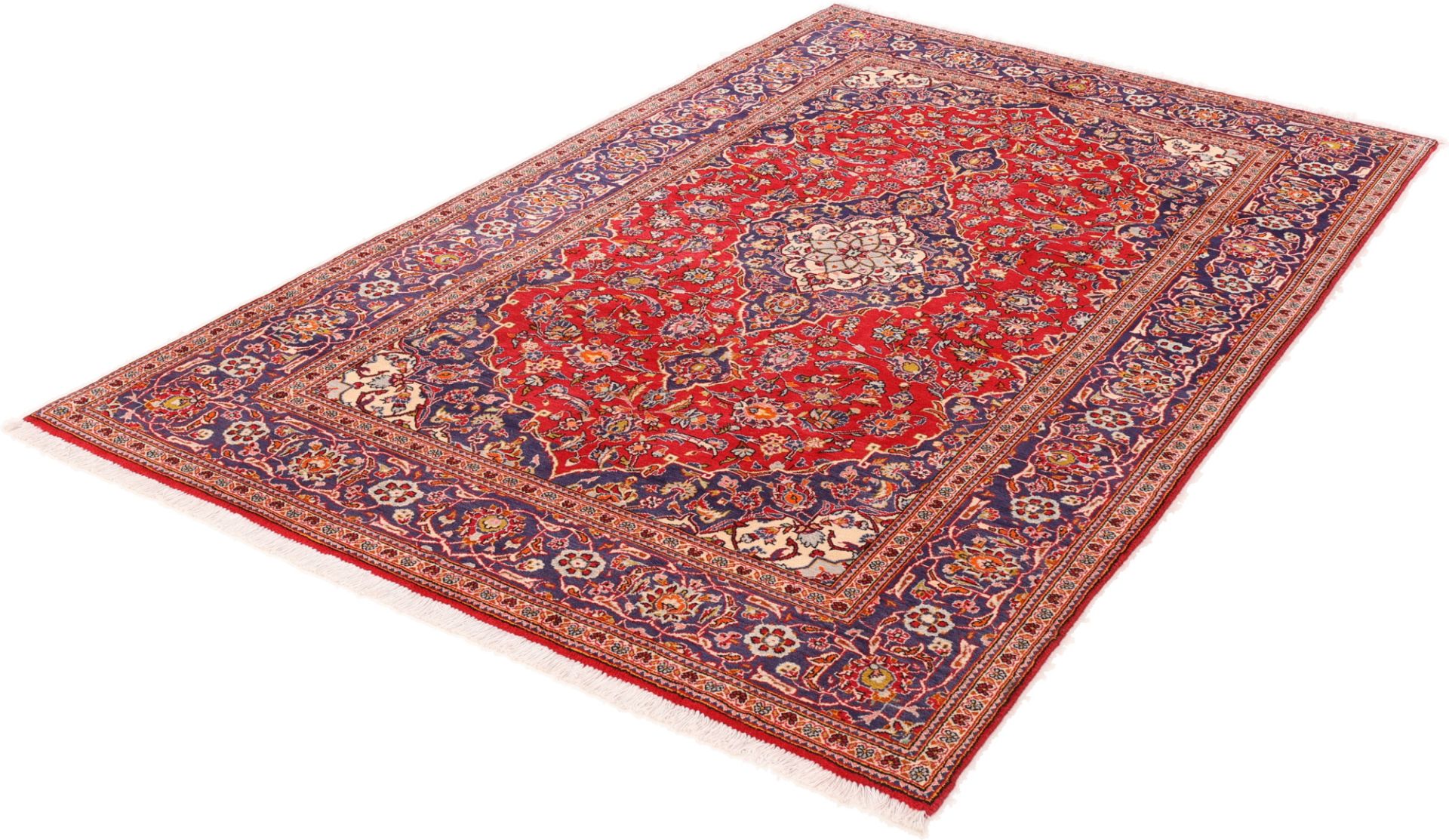 Kashan Perserteppich aus Iran, 197 × 312 cm