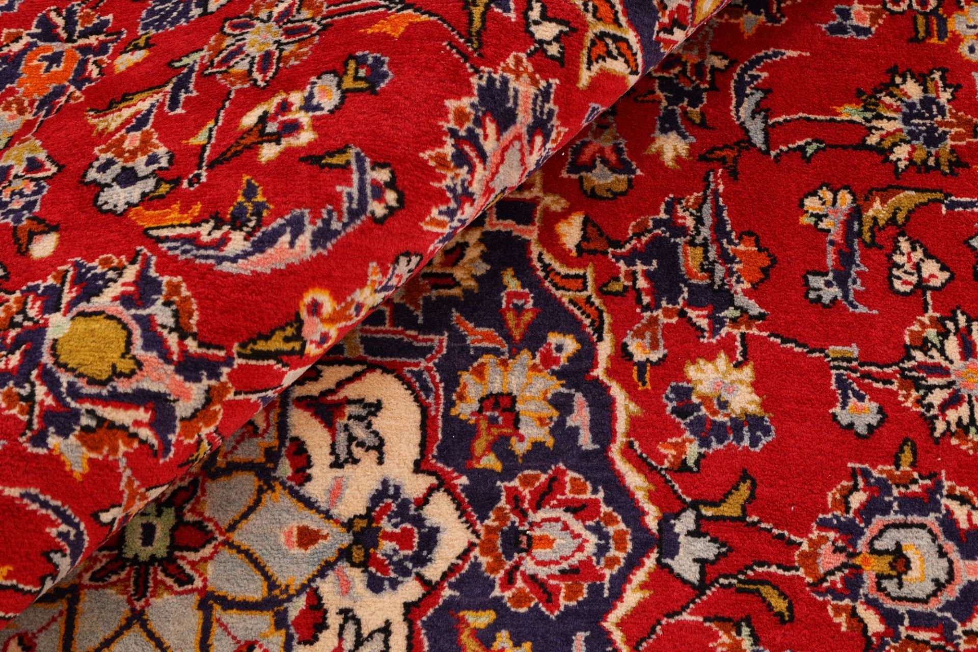 Kashan Perserteppich aus Iran, 197 × 312 cm