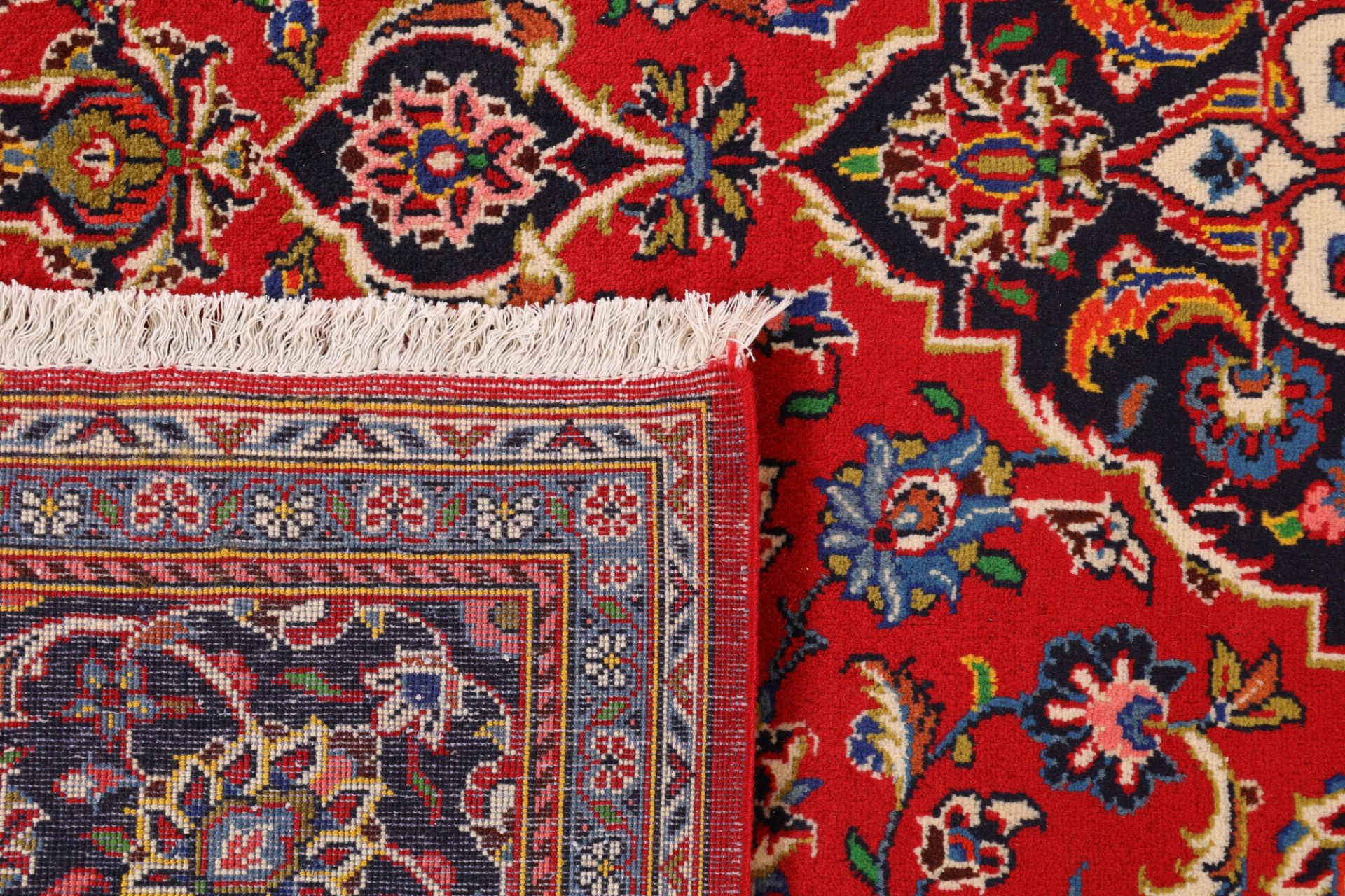 Handgeknüpfter Kashan Perserteppich 198 × 278 cm