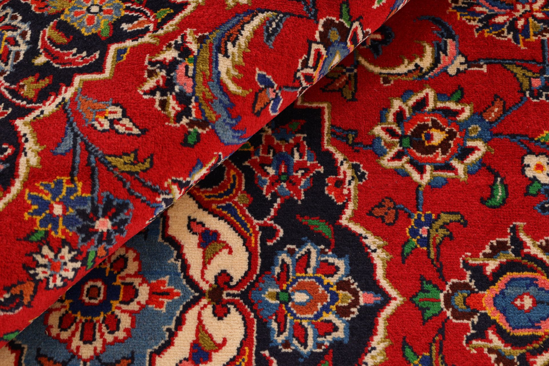Handgeknüpfter Kashan Perserteppich 198 × 278 cm