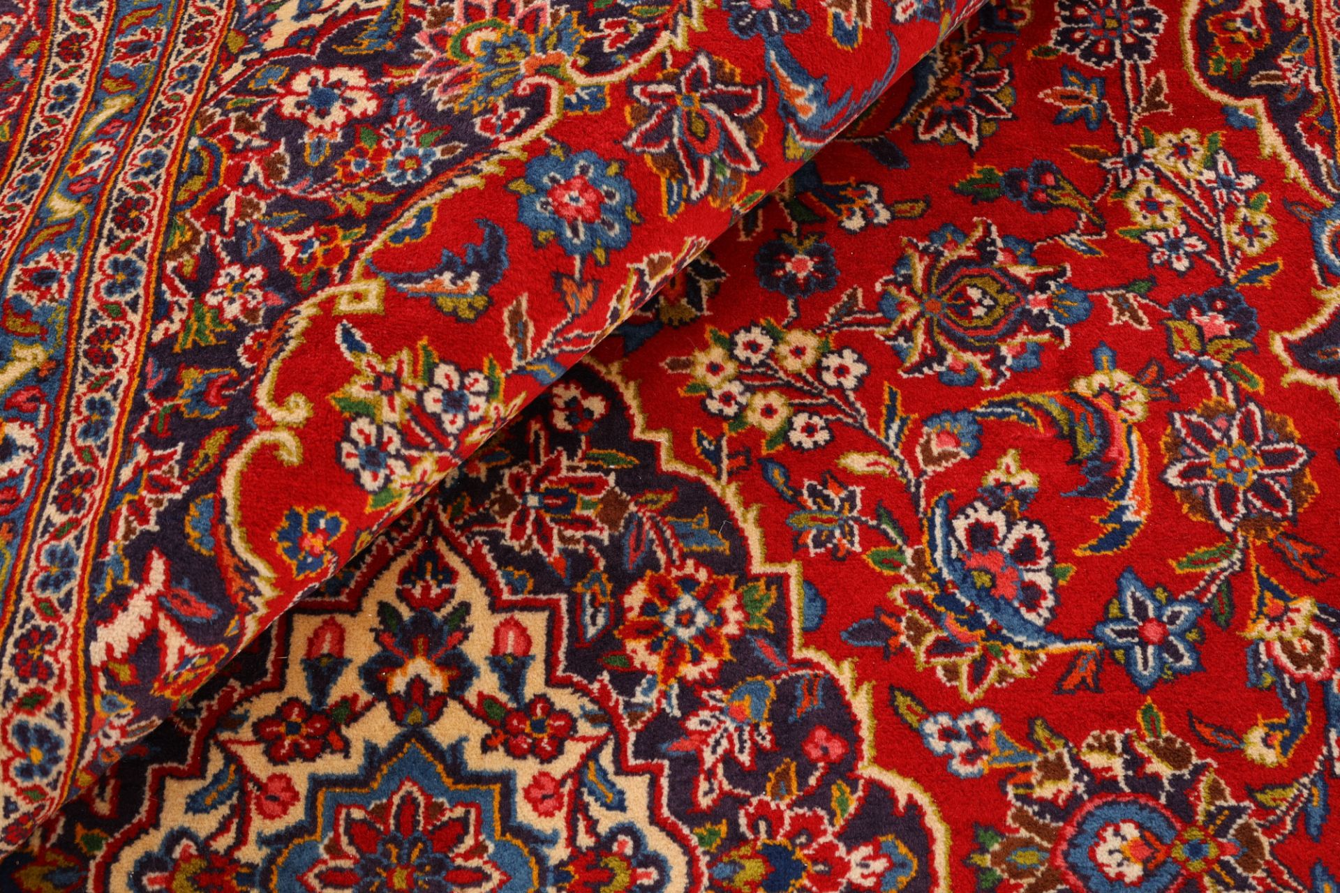 Handgeknüpfter Kashan Perserteppich, 211 × 323 cm, Wolle