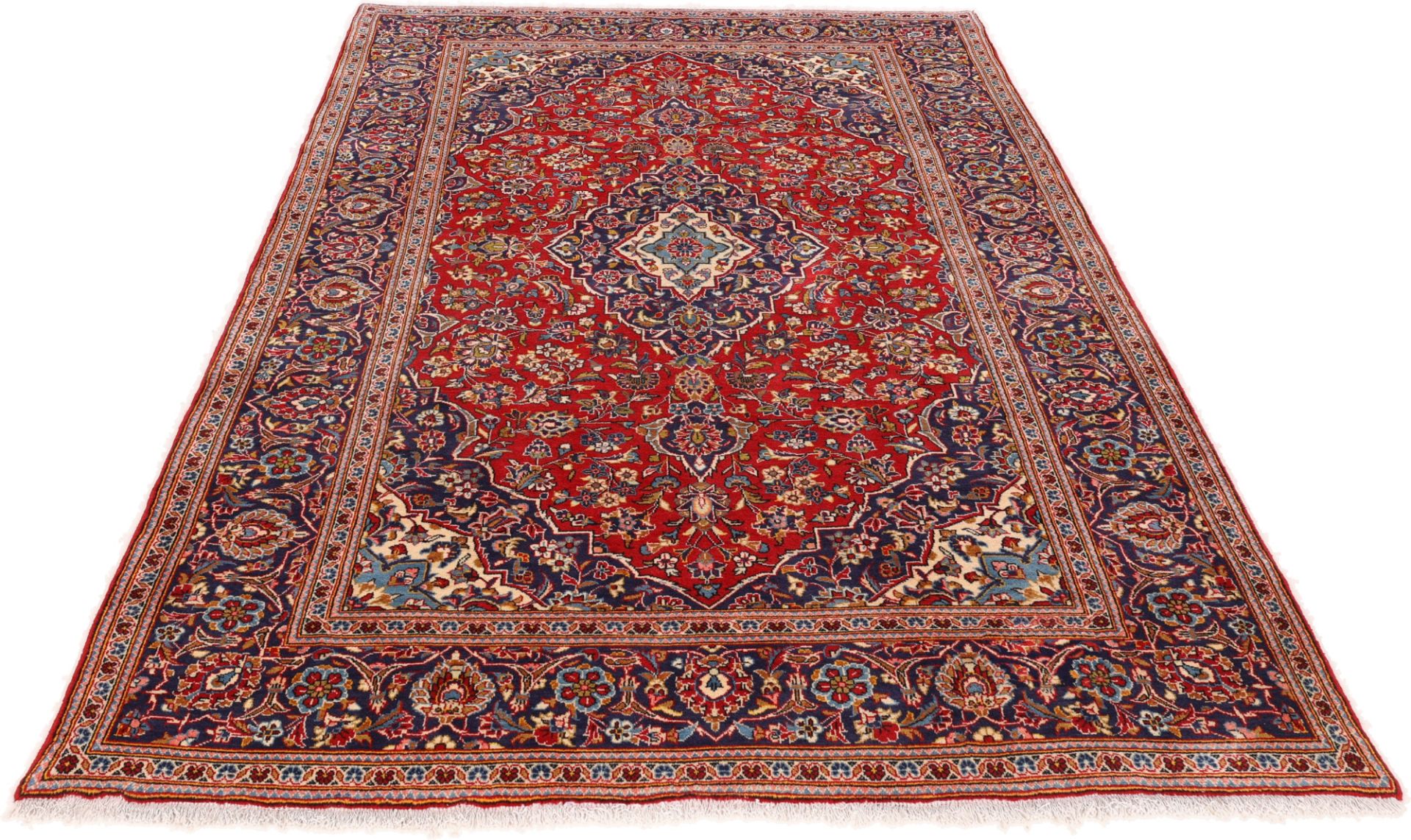 Handgeknüpfter Kashan Perserteppich 194 × 323 cm