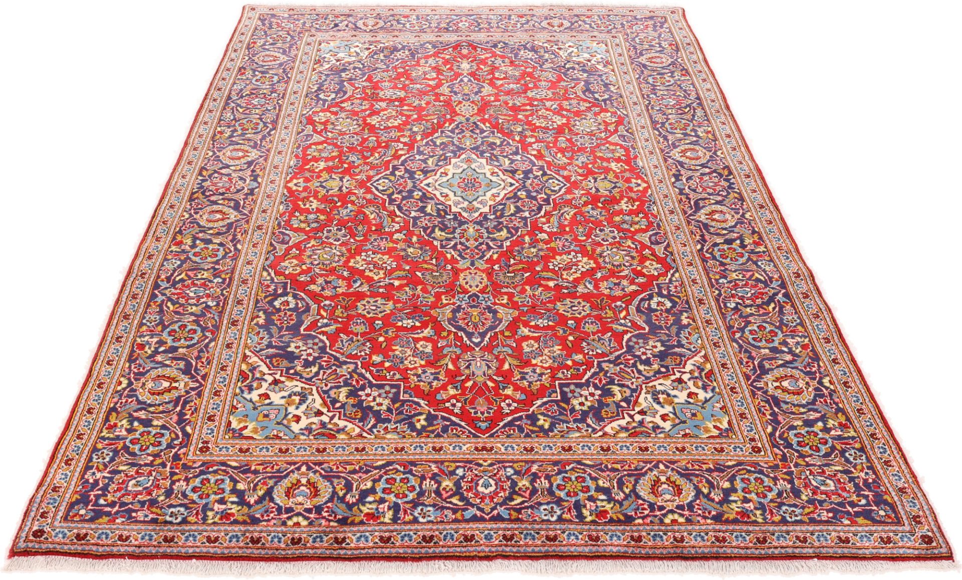 Handgeknüpfter Kashan Perserteppich 194 × 323 cm
