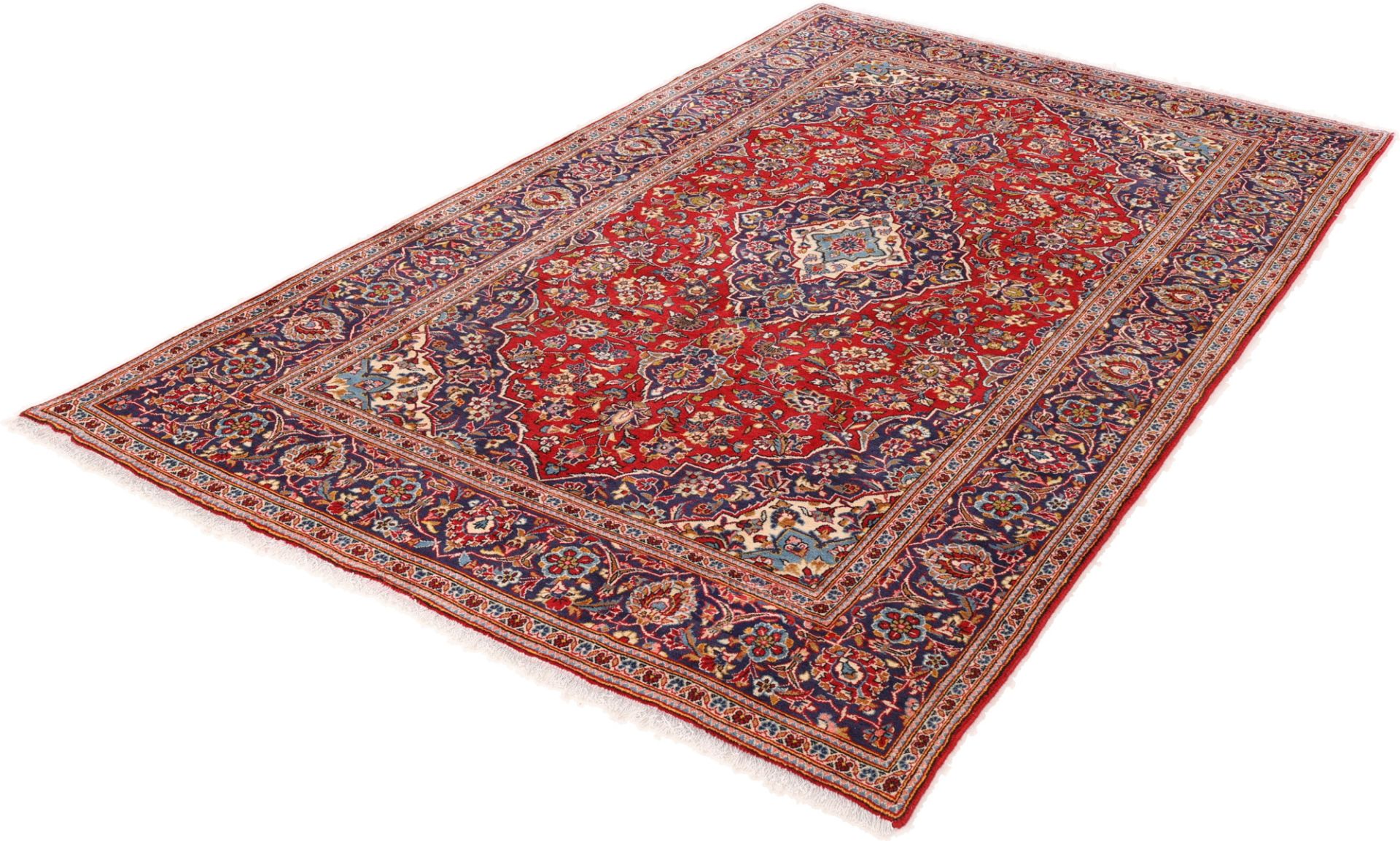 Handgeknüpfter Kashan Perserteppich 194 × 323 cm
