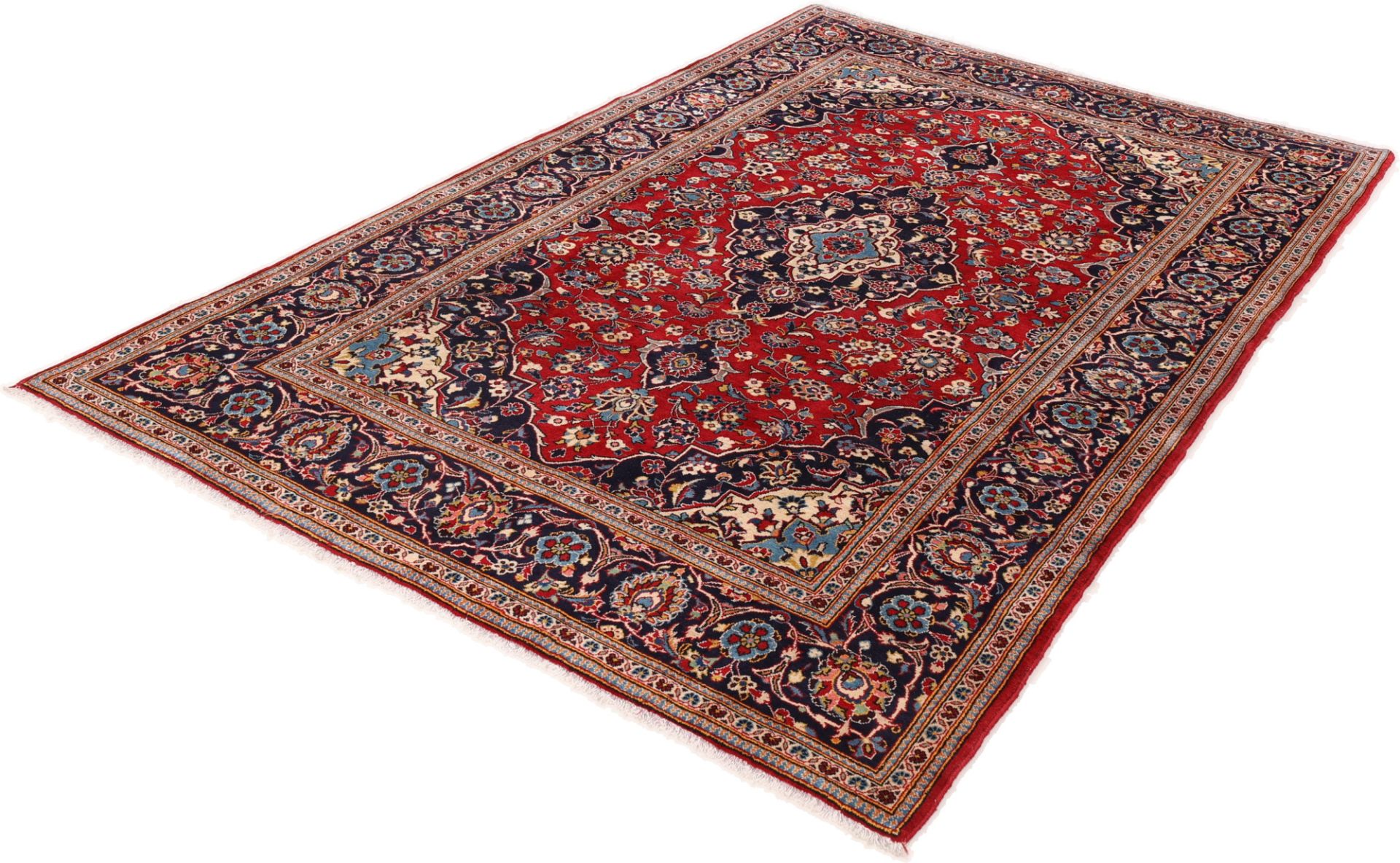 Handgeknüpfter Kashan Perserteppich 202 × 316 cm