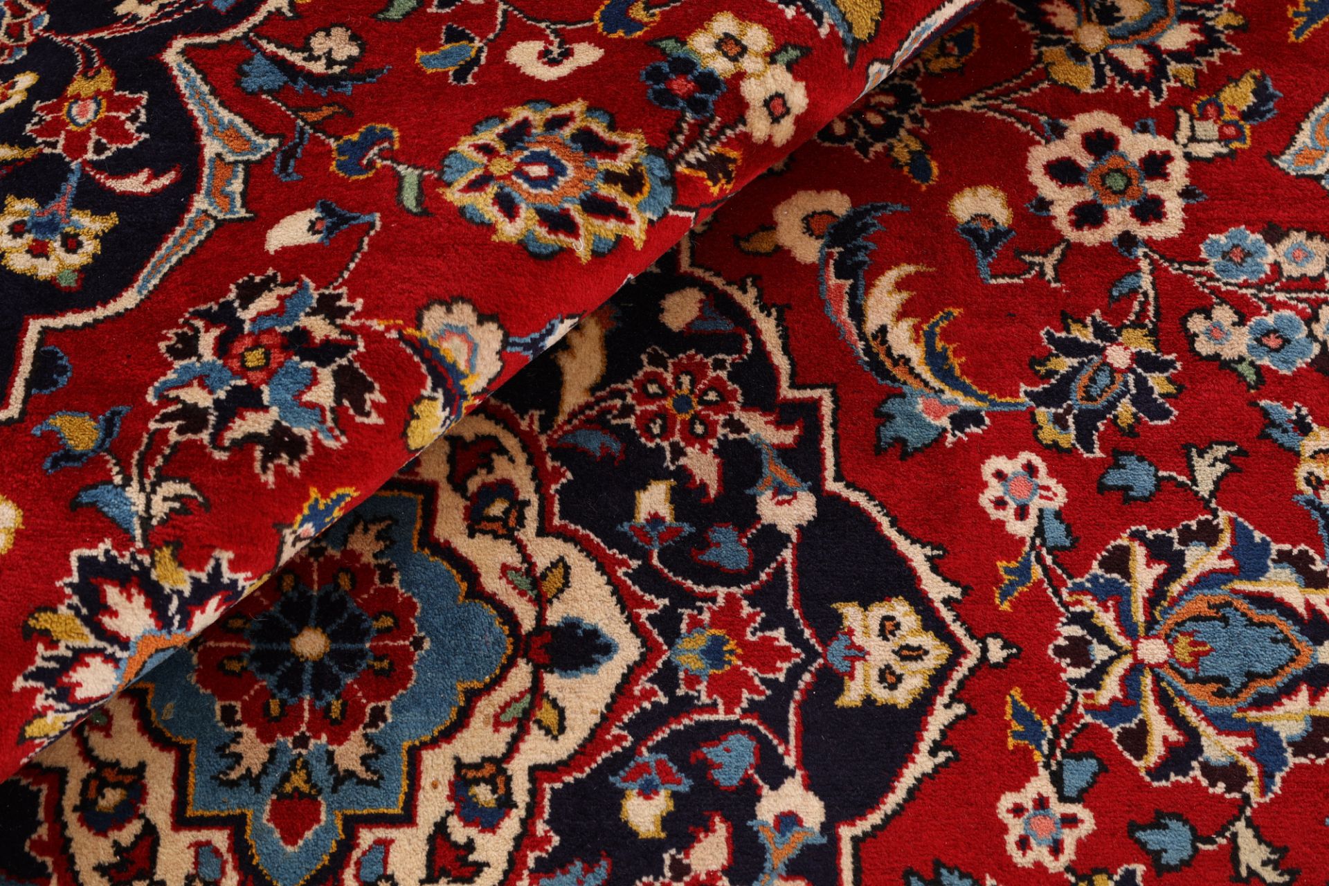 Handgeknüpfter Kashan Perserteppich 202 × 316 cm