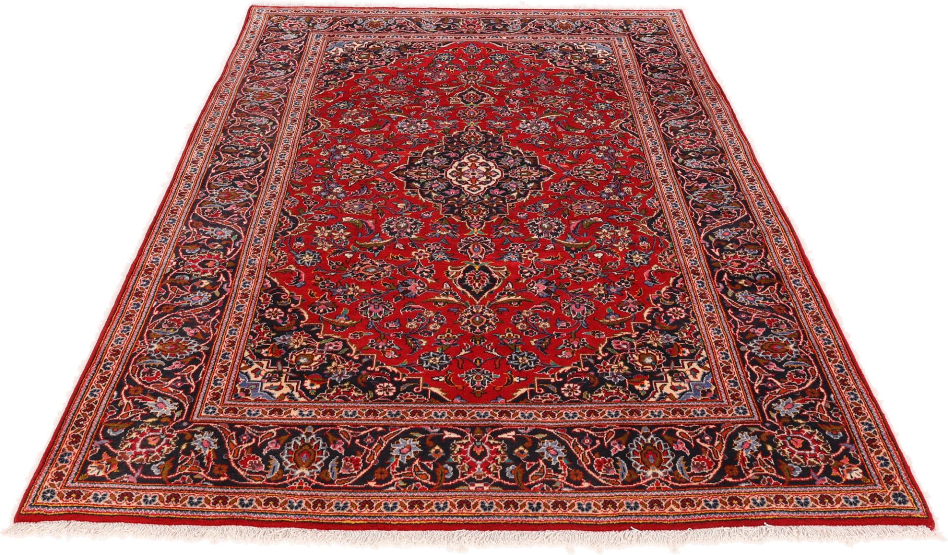 Kashan Perserteppich aus Iran, 198 × 294 cm