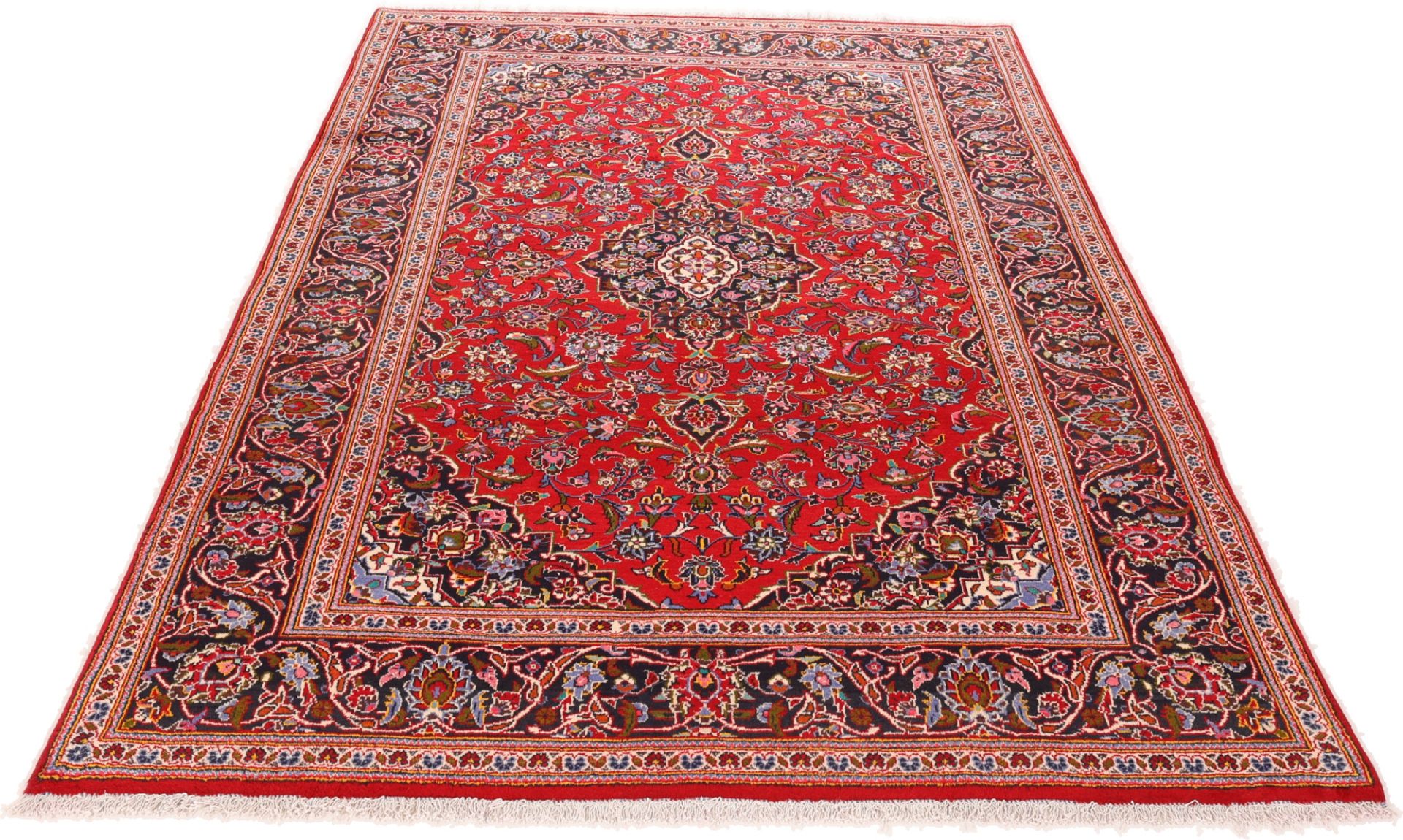 Kashan Perserteppich aus Iran, 198 × 294 cm