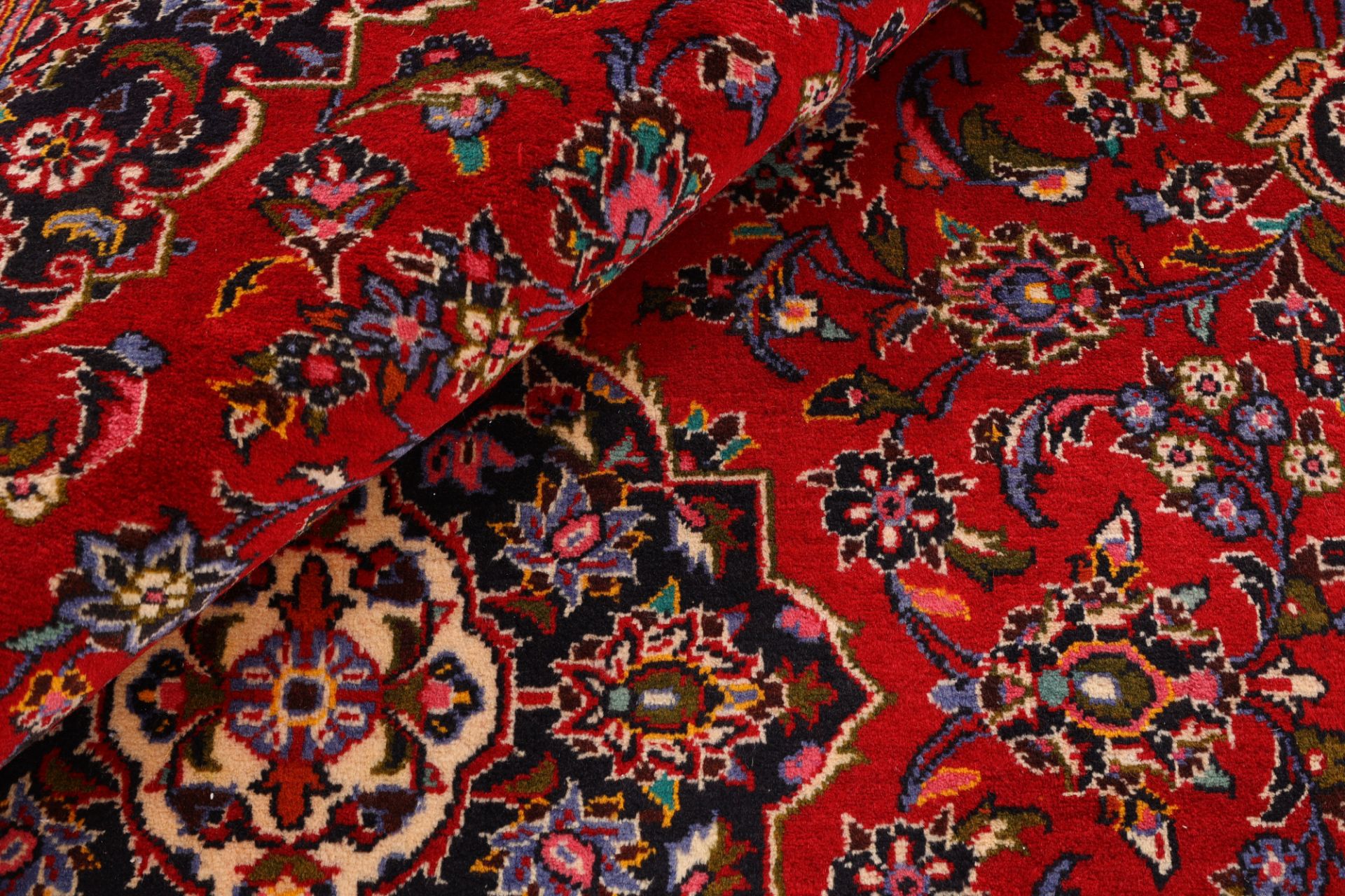 Kashan Perserteppich aus Iran, 198 × 294 cm